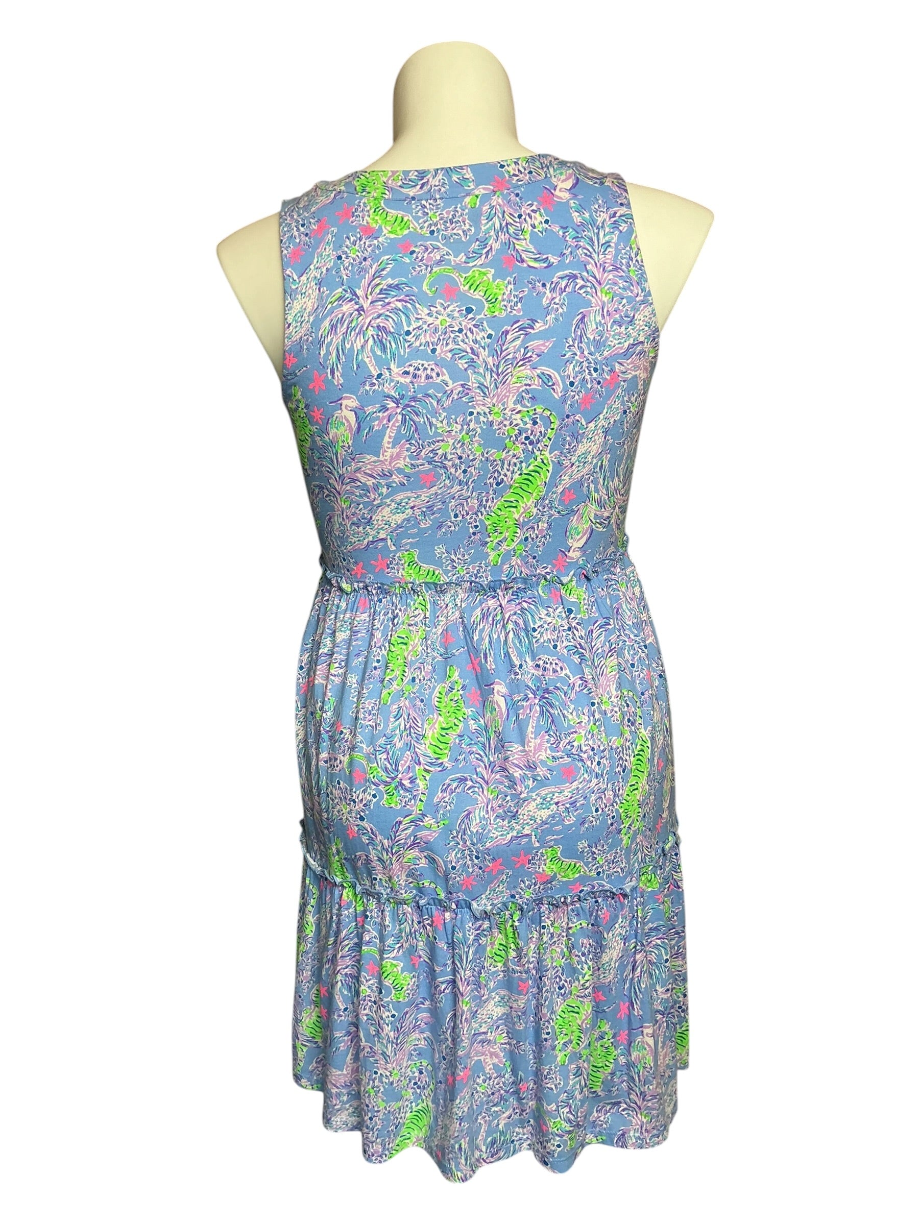 Lilly Pulitzer Lorina Swing Dress - Blue Peri The Turtle Package - Size S