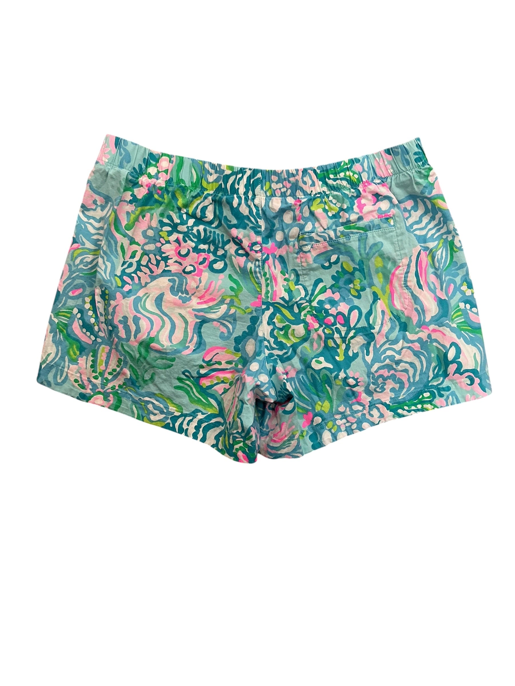 Lilly Pulitzer Ocean View Shorts Aqua La Vista - Size S