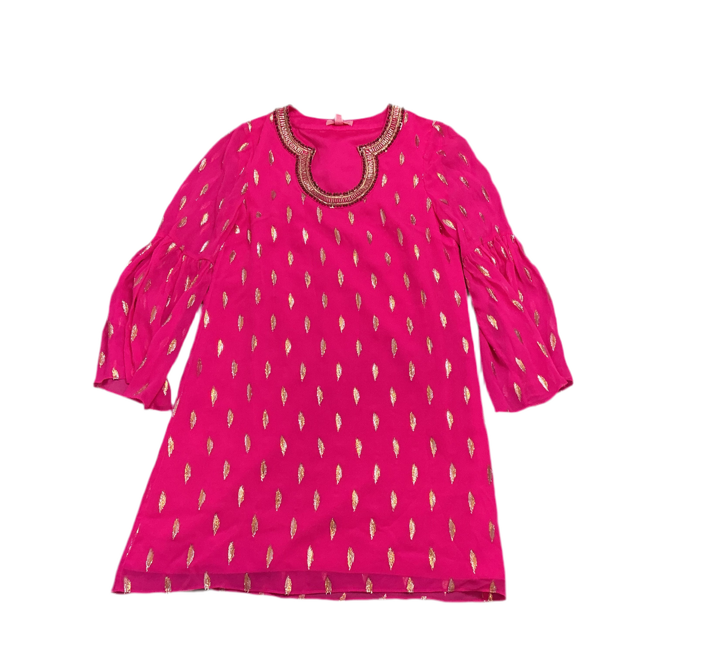 Lilly Pulitzer NWT - Amory Silk Dress - Raz Berry Diamond Metallic Clip - Size 0