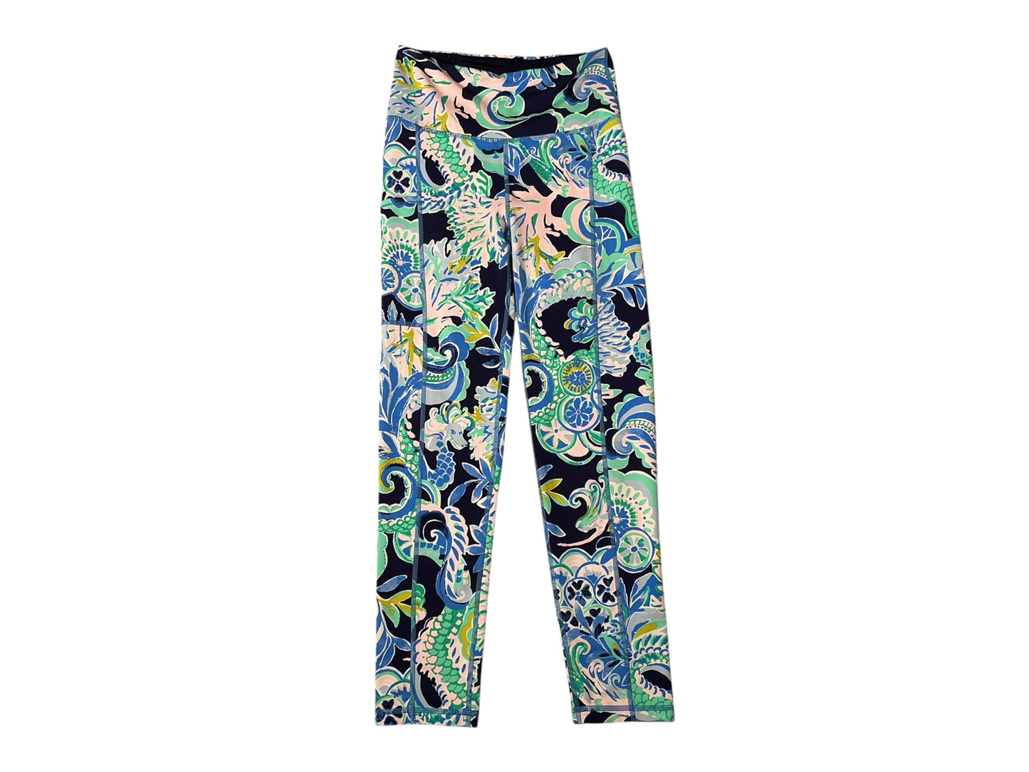 Lilly Pulitzer Luxletic Weekender High-Rise Crop Leggings Sirens and Spirits - Size XS