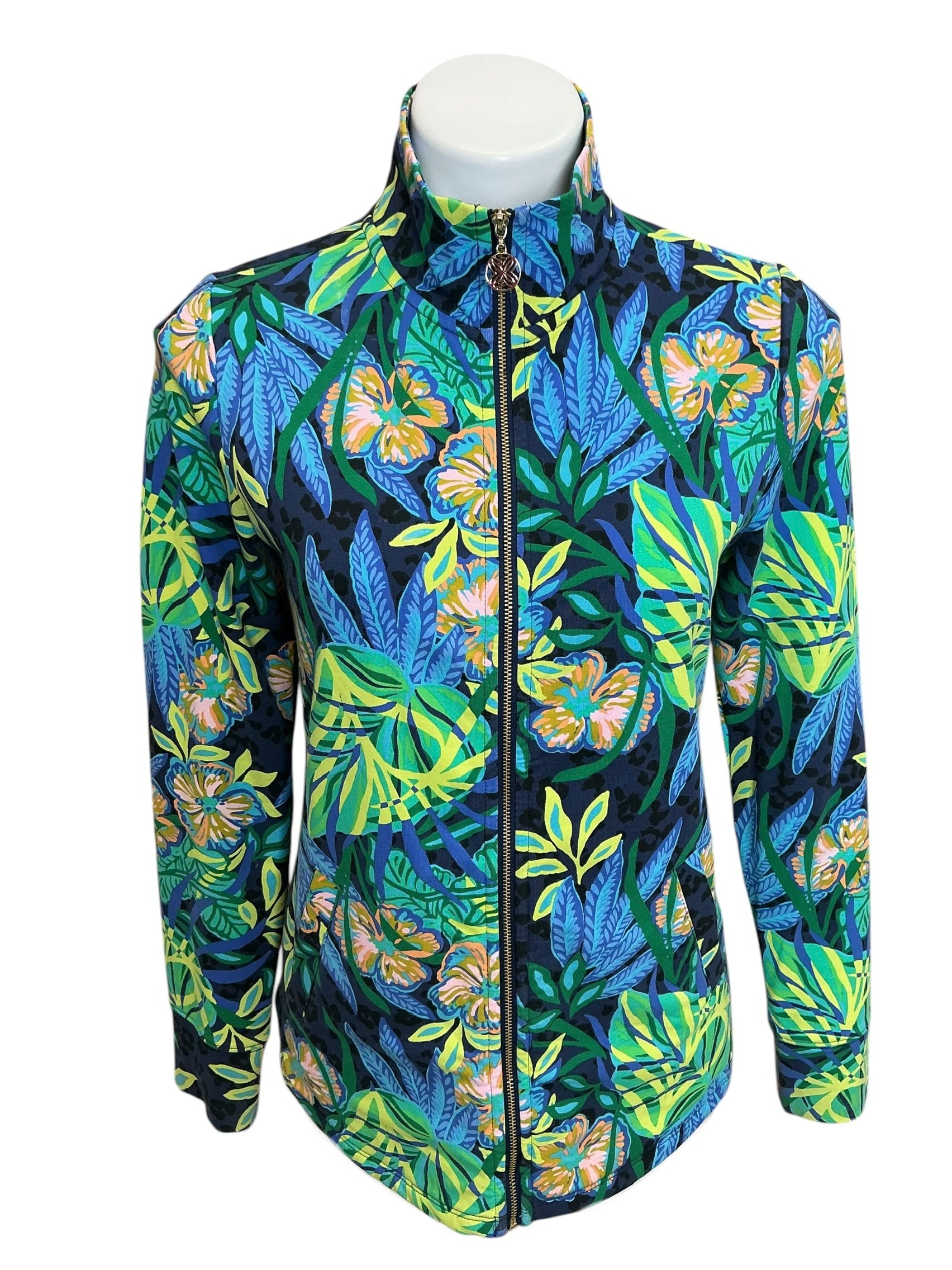 Lilly Pulitzer UPF 50+ Zip-Up Jacket The Hottest Spot - Size XS