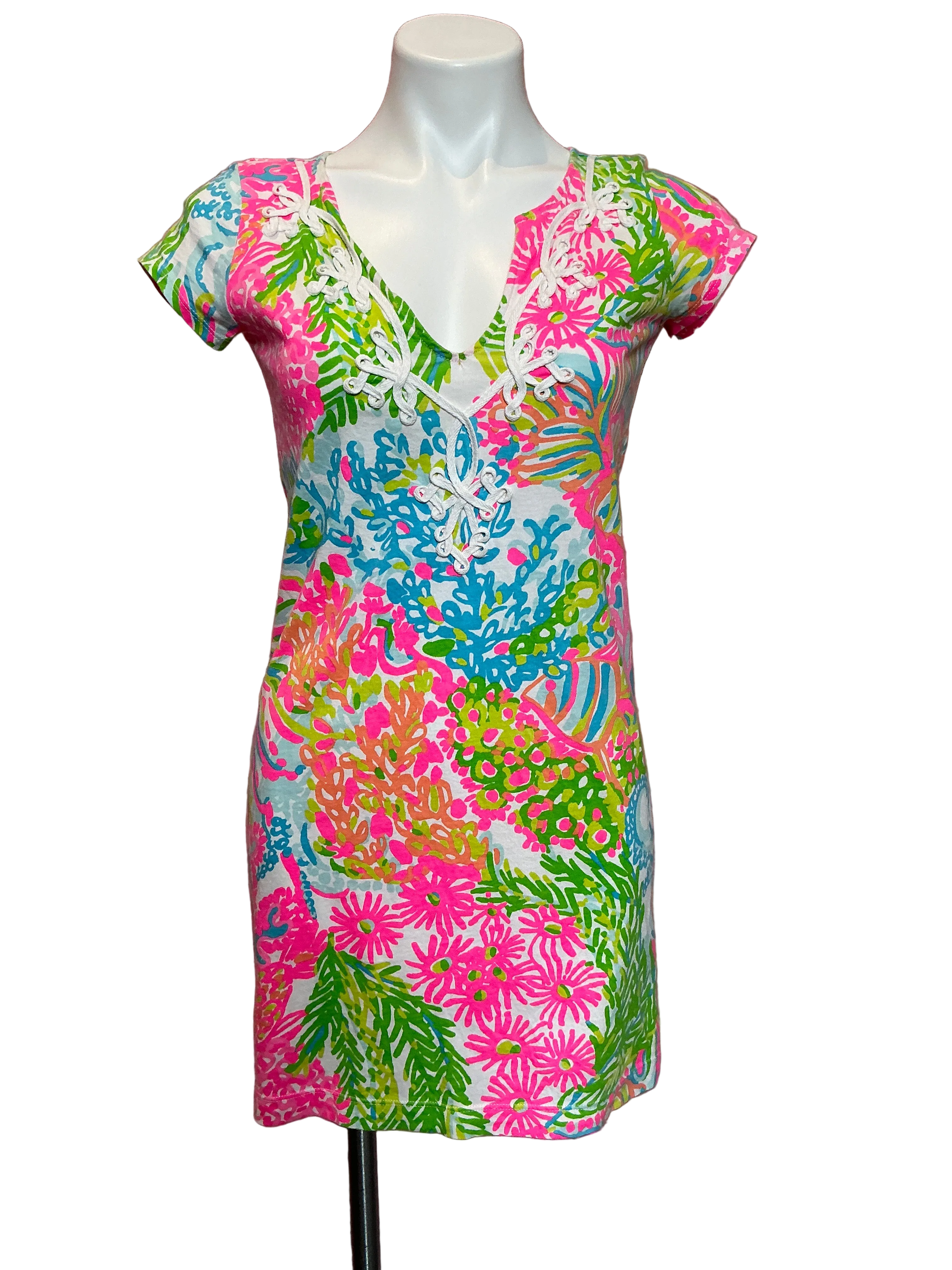 Lilly Pulitzer Brewster Dress Lovers Coral - Size XS