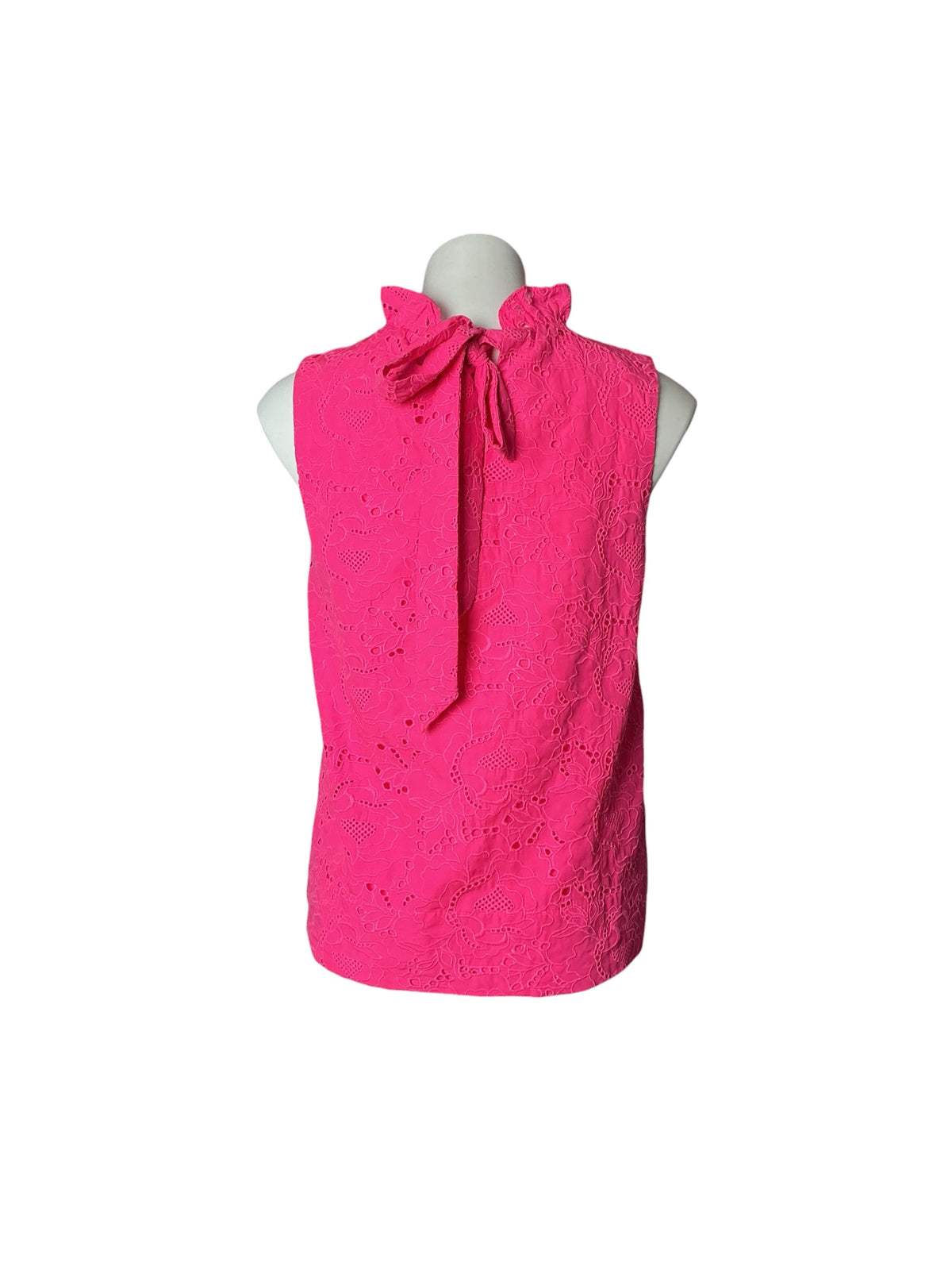 Lilly Pulitzer Dahliana Eyelet Top Roxie Pink Garden Party Eyelet - Size S