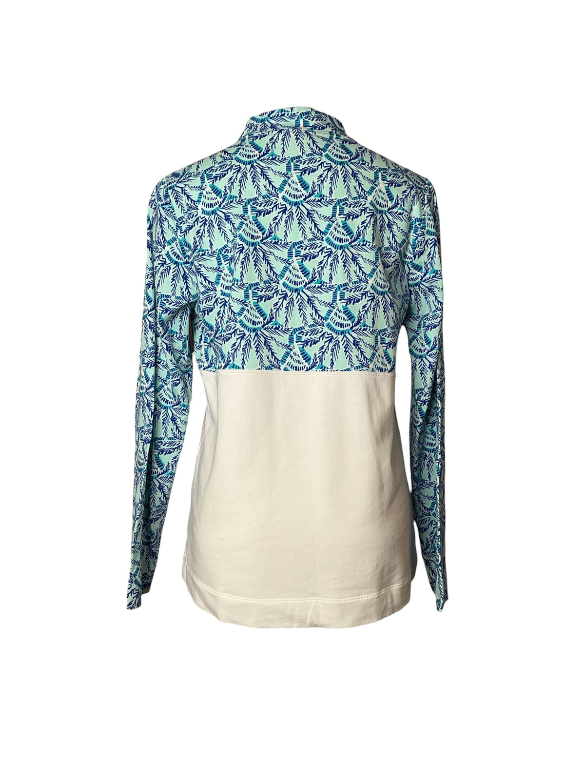 Lilly Pulitzer Asher Popover Top Whisper Blue One Of A Kind - Size L