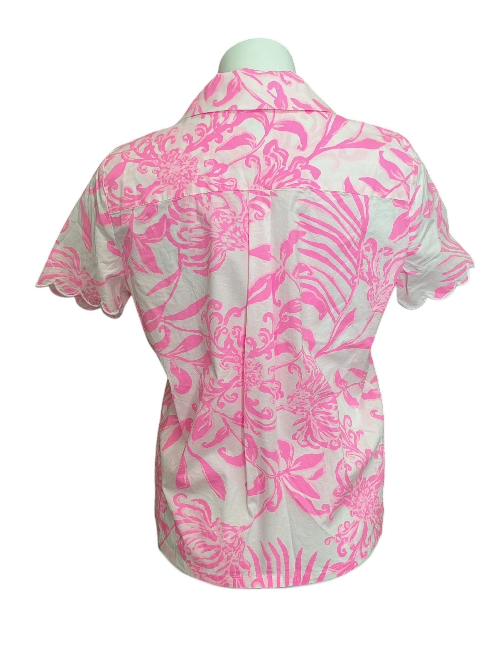 Lilly Pulitzer NWT Marlita PJ Top Rousseau Pink Glisten In The Sun - Size XS