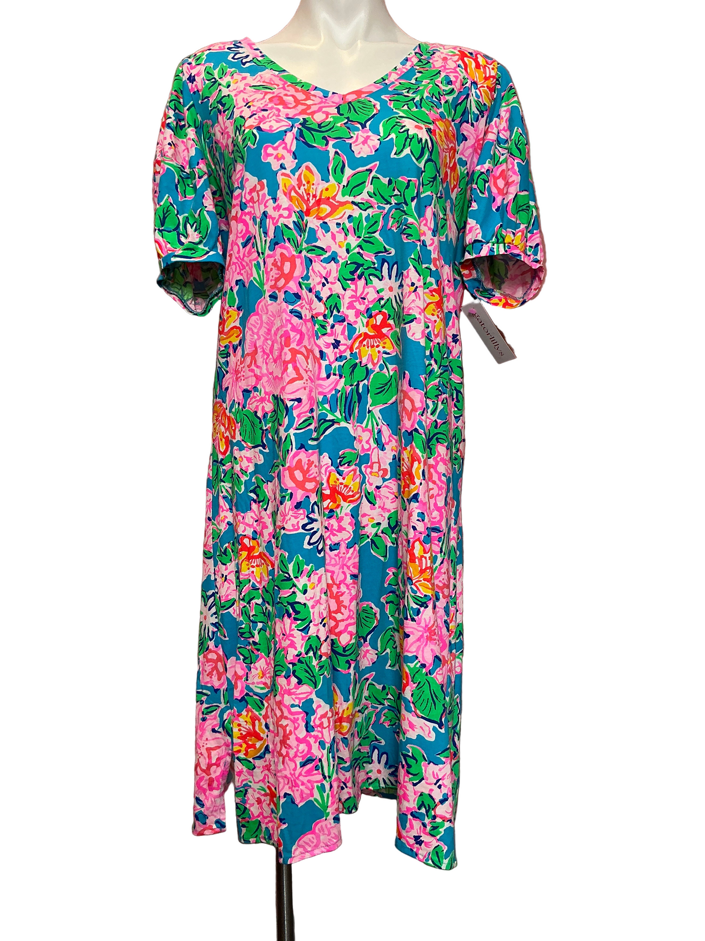 Lilly Pulitzer Isolde Dress Rose To The Occasion - Size XL