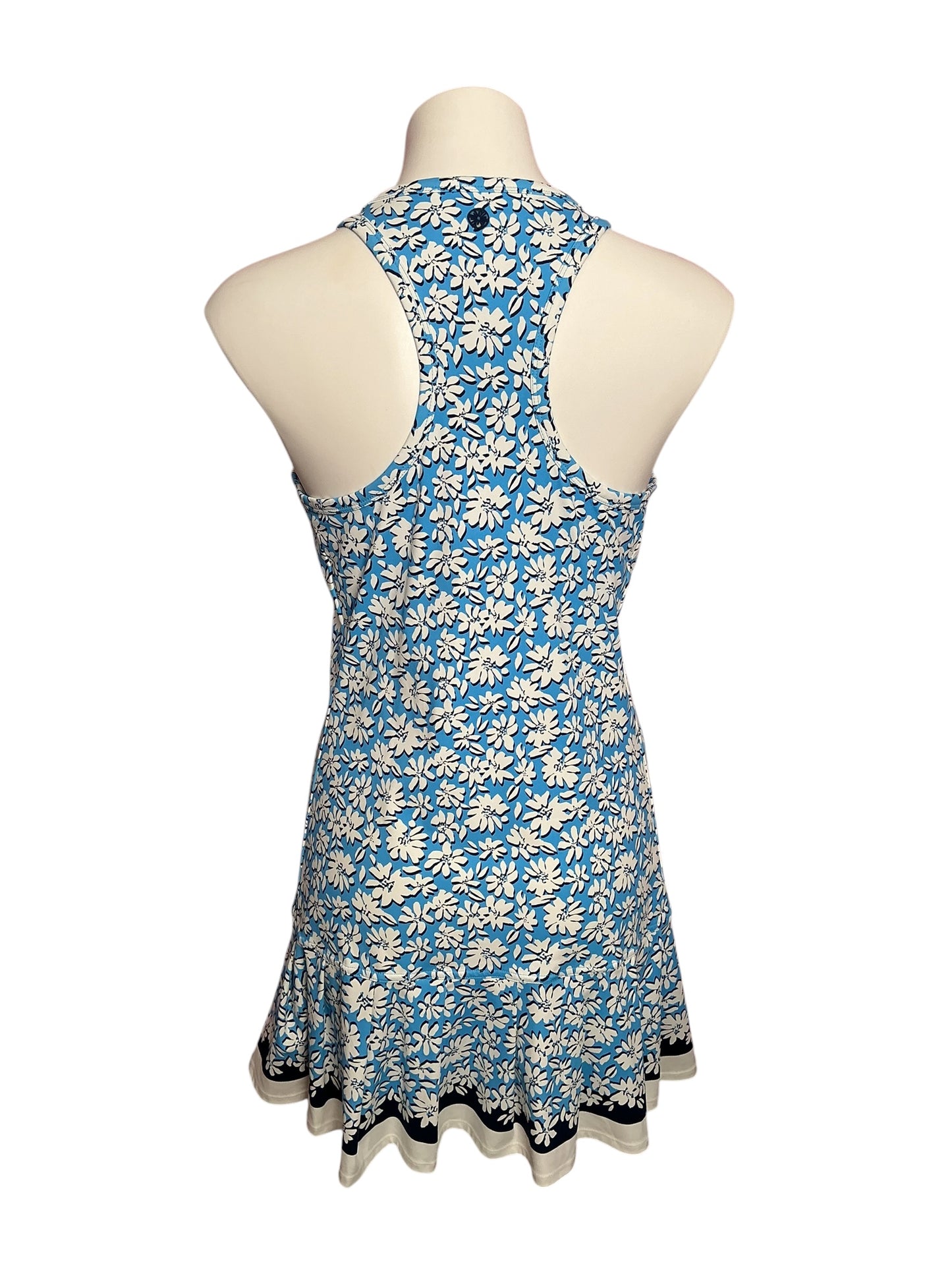 Lilly Pulitzer 2 pc Ace Active UPF 50+ Luxletic Dress Lunar Blue Palm Beach Petals Engineered - Size L