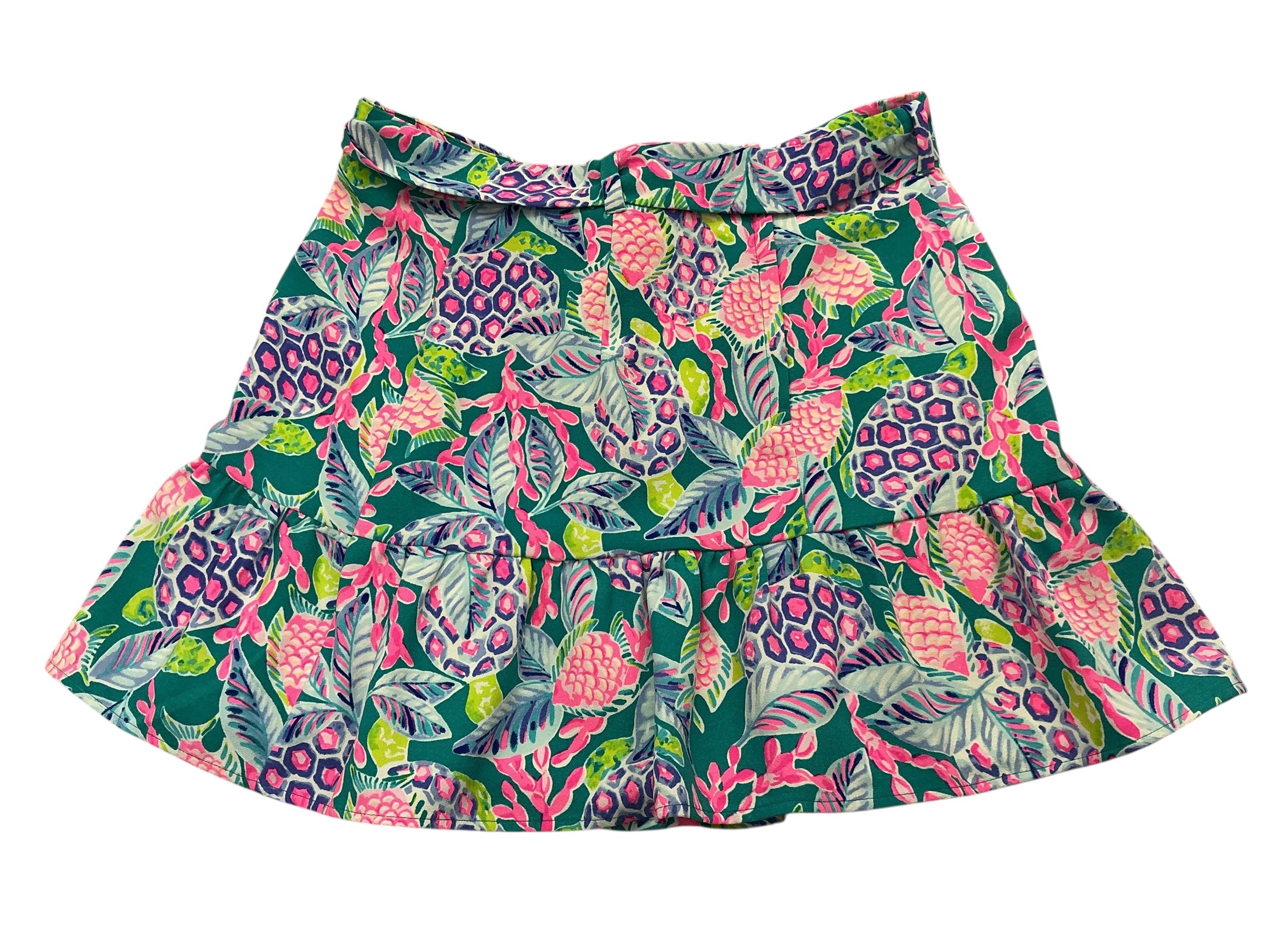 Lilly Pulitzer Debbie Skirt Maldives Green Turtle Wave - Size 14