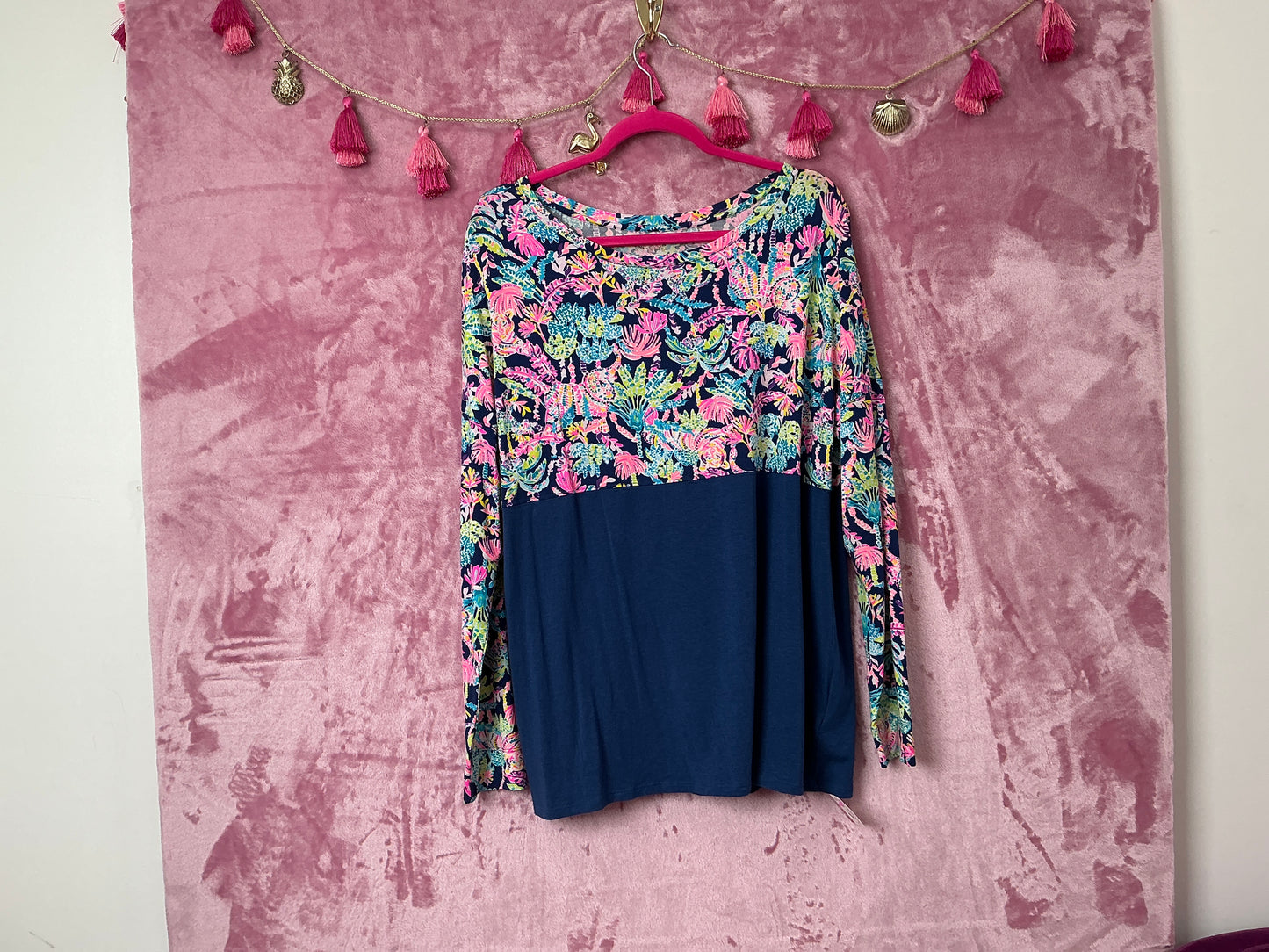 Lilly Pulitzer Long Sleeve Top - Size XL