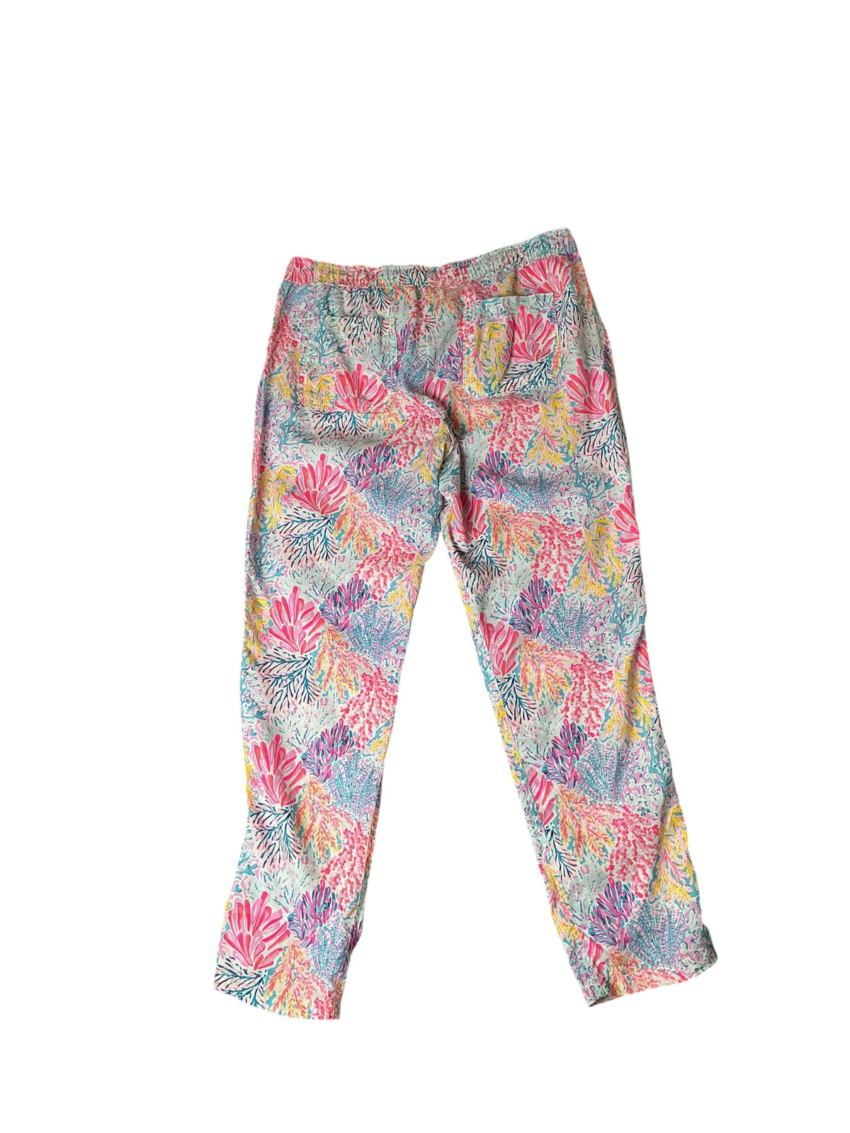 Lilly Pulitzer Taron Linen Pants Multi Splashdance - Size L