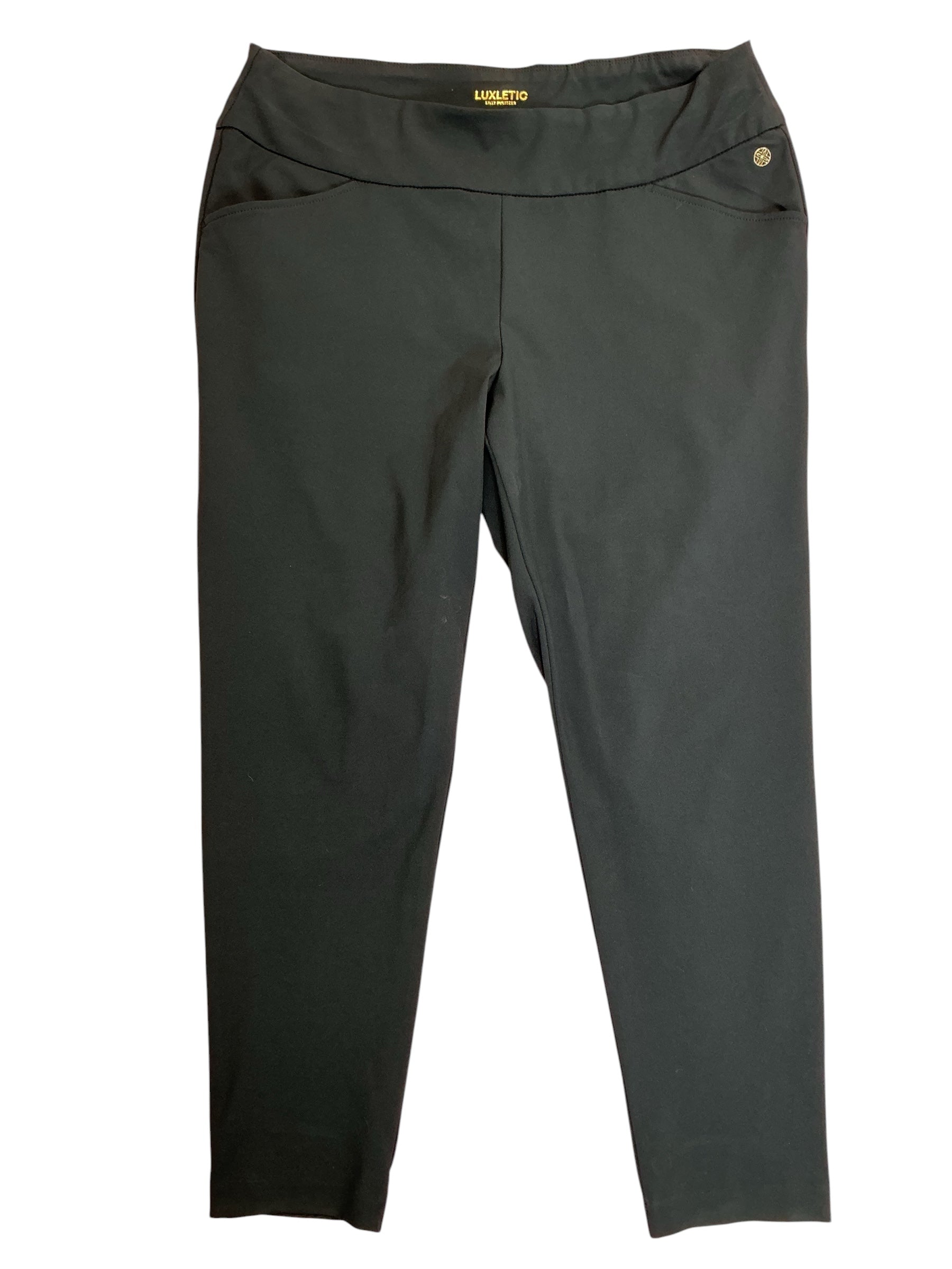 Lilly Pulitzer UPF 50+ Luxletic Corso Pants Onyx Black - Size 16