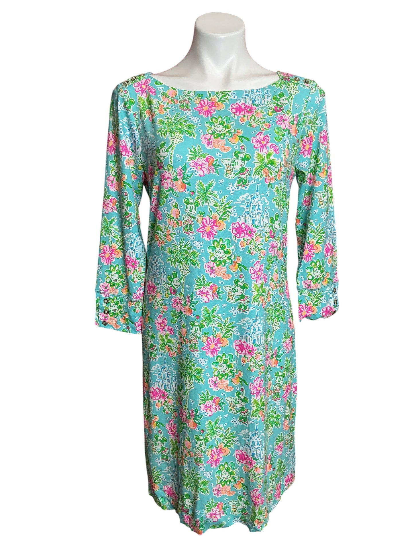 Lilly Pulitzer X Disney NWT Sophie Dress Blue Ibiza Lilly Loves Disney - Size L