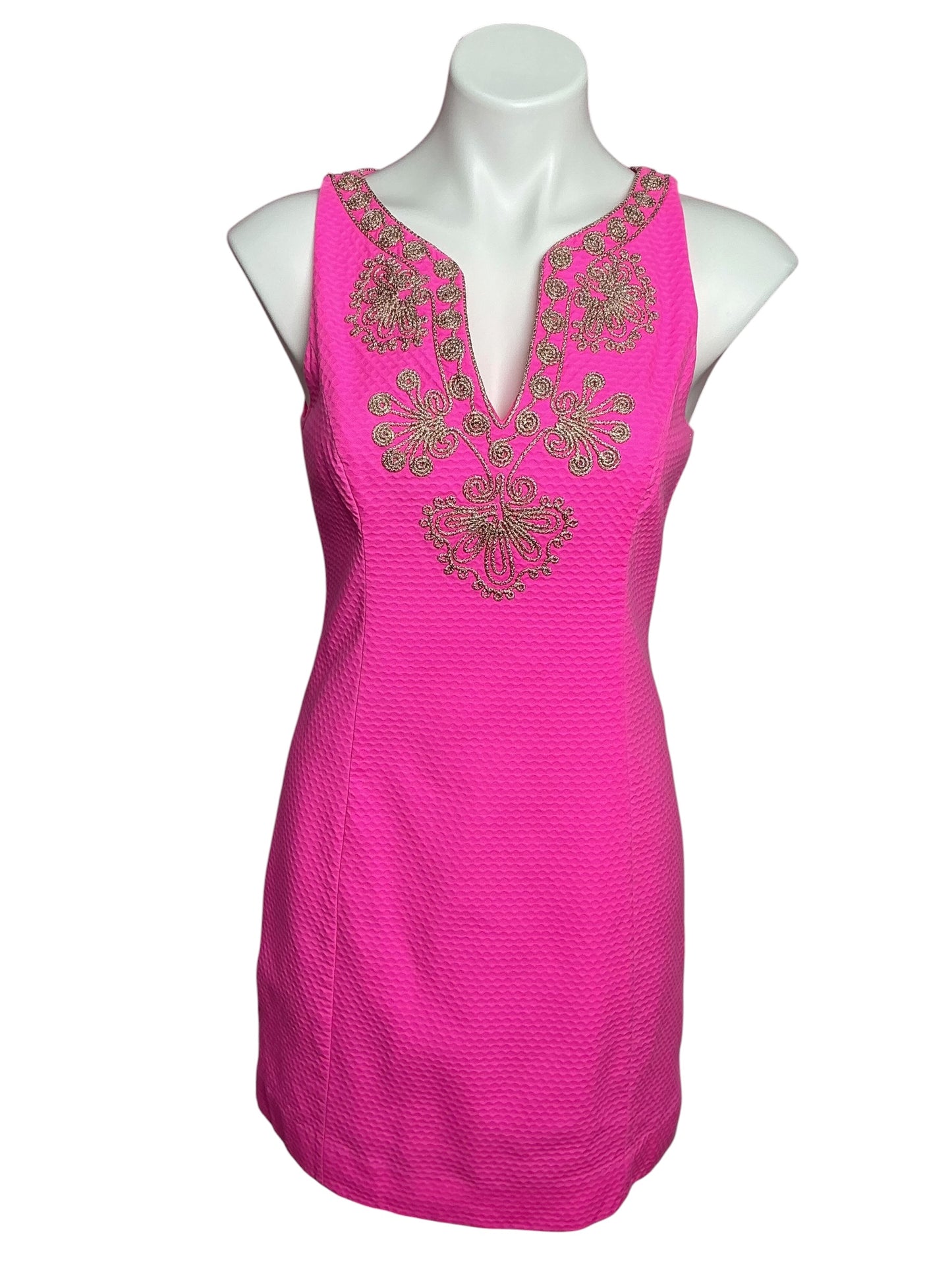 Lilly Pulitzer Gabby Shift Dress Pop Pink - Size 4
