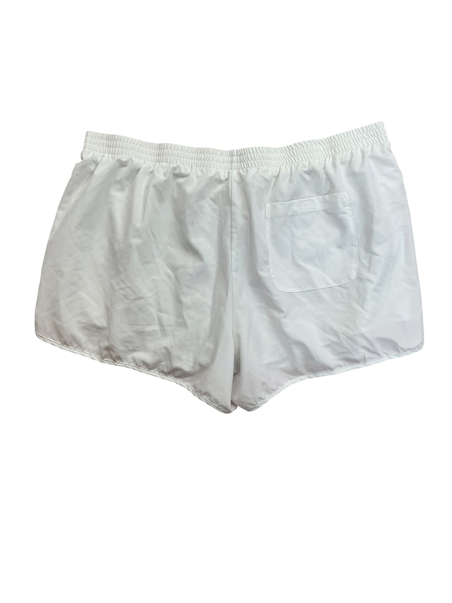 Lilly Pulitzer Luxletic Ocean Trail Shorts Resort White Gold Trim - Size XL