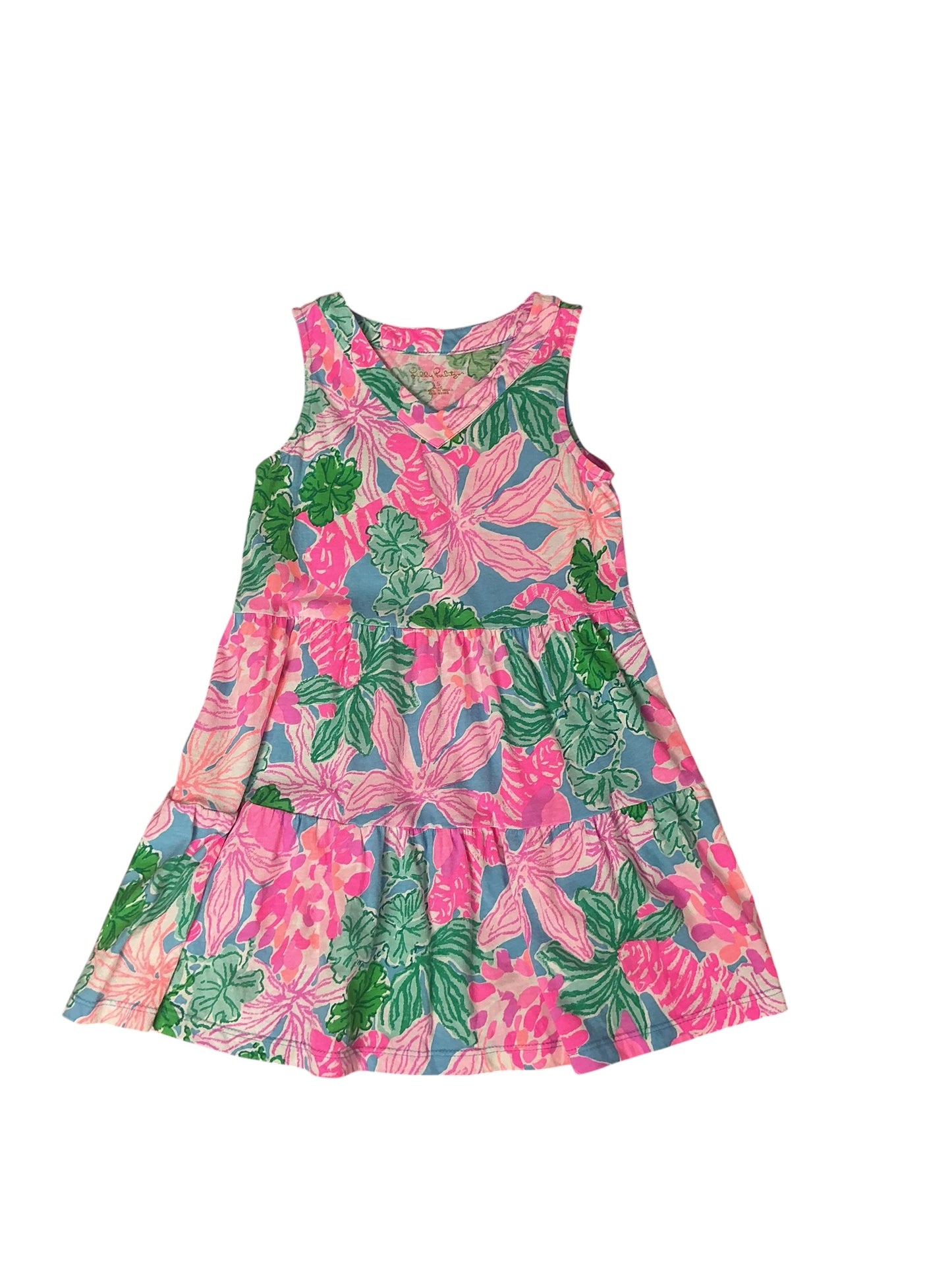 Lilly Pulitzer Girls Mini Lorina Swing Dress - Size 4-5