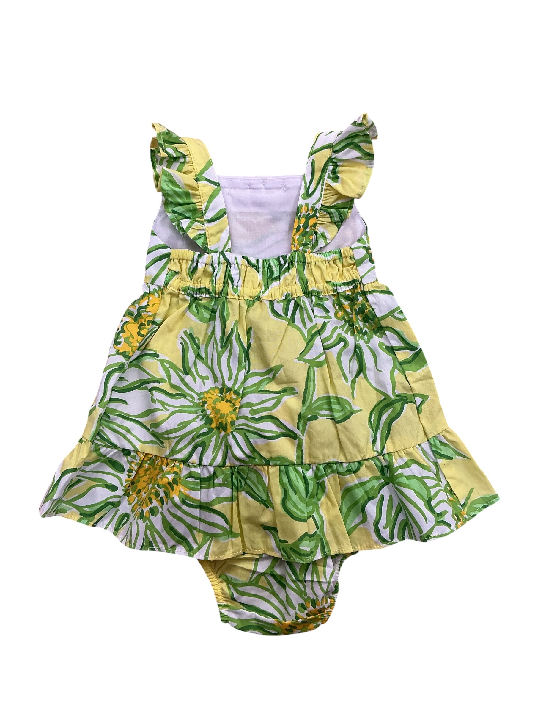 Lilly Pulitzer NWT Girls Kids Charlize Infant Dress Limoncello Sunbelievable - Size 3-6 Months