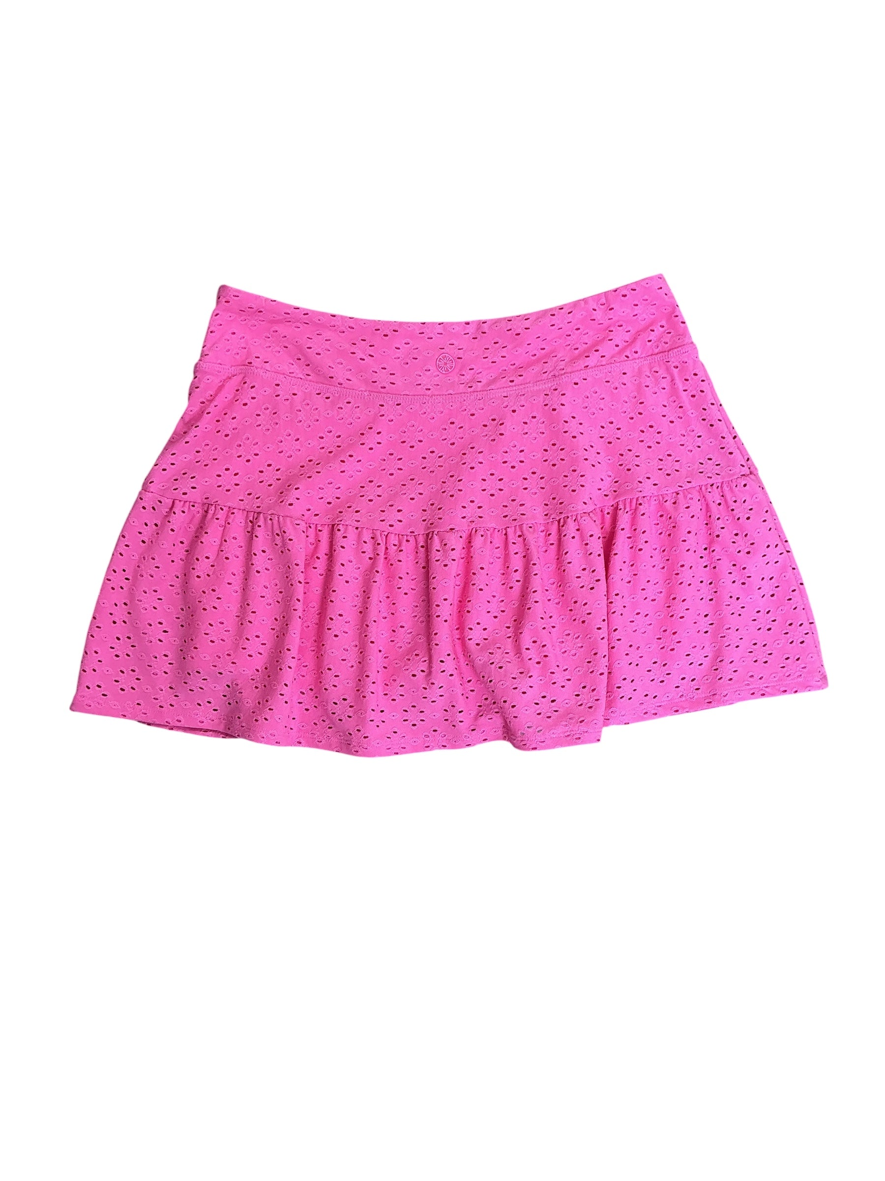 Lilly Pulitzer Gardenia Skort Havana Pink Match Point Eyelet - Size M