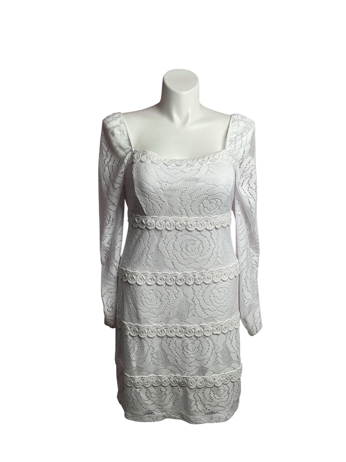 Lilly Pulitzer- NWT Zoella Dress Resort White Bungalow Blossom Lace Size 14