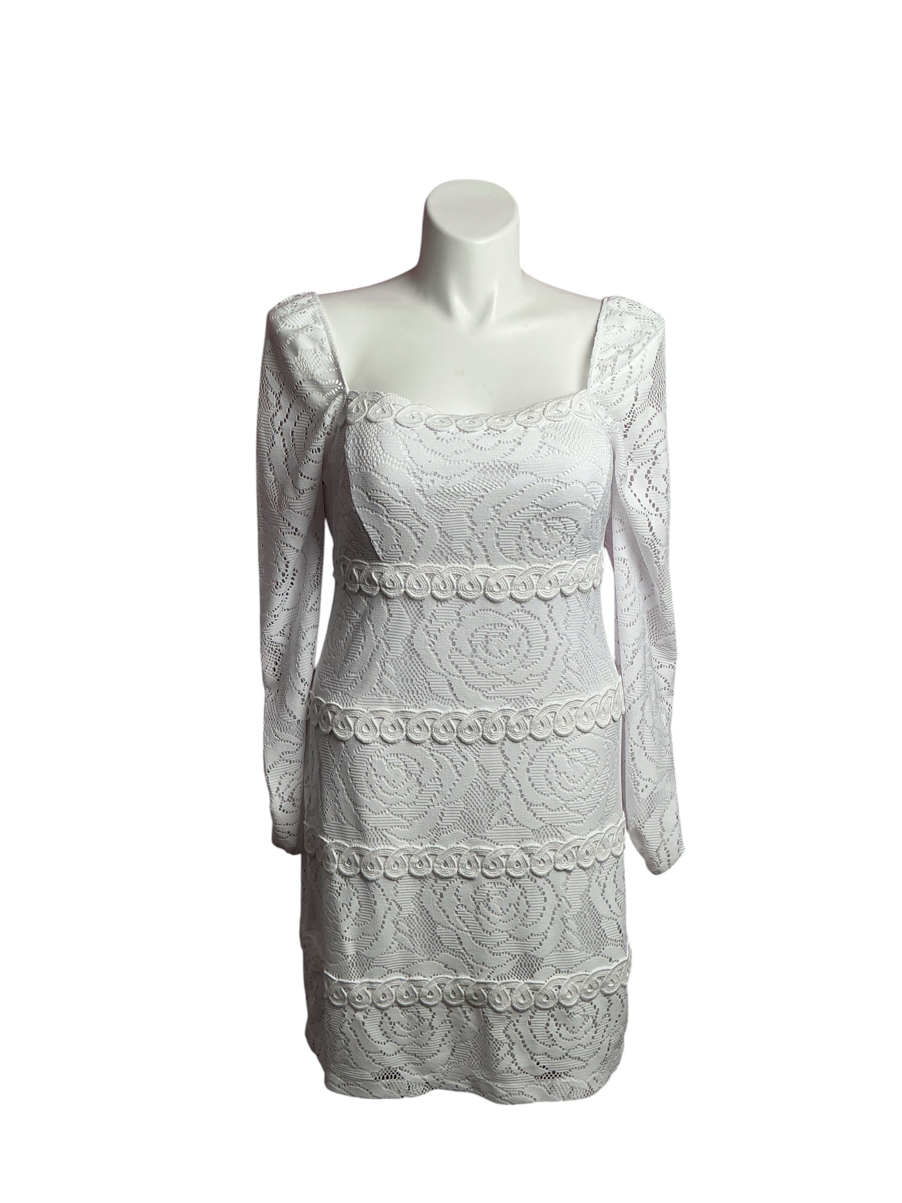 Lilly Pulitzer- NWT Zoella Dress Resort White Bungalow Blossom Lace Size 14