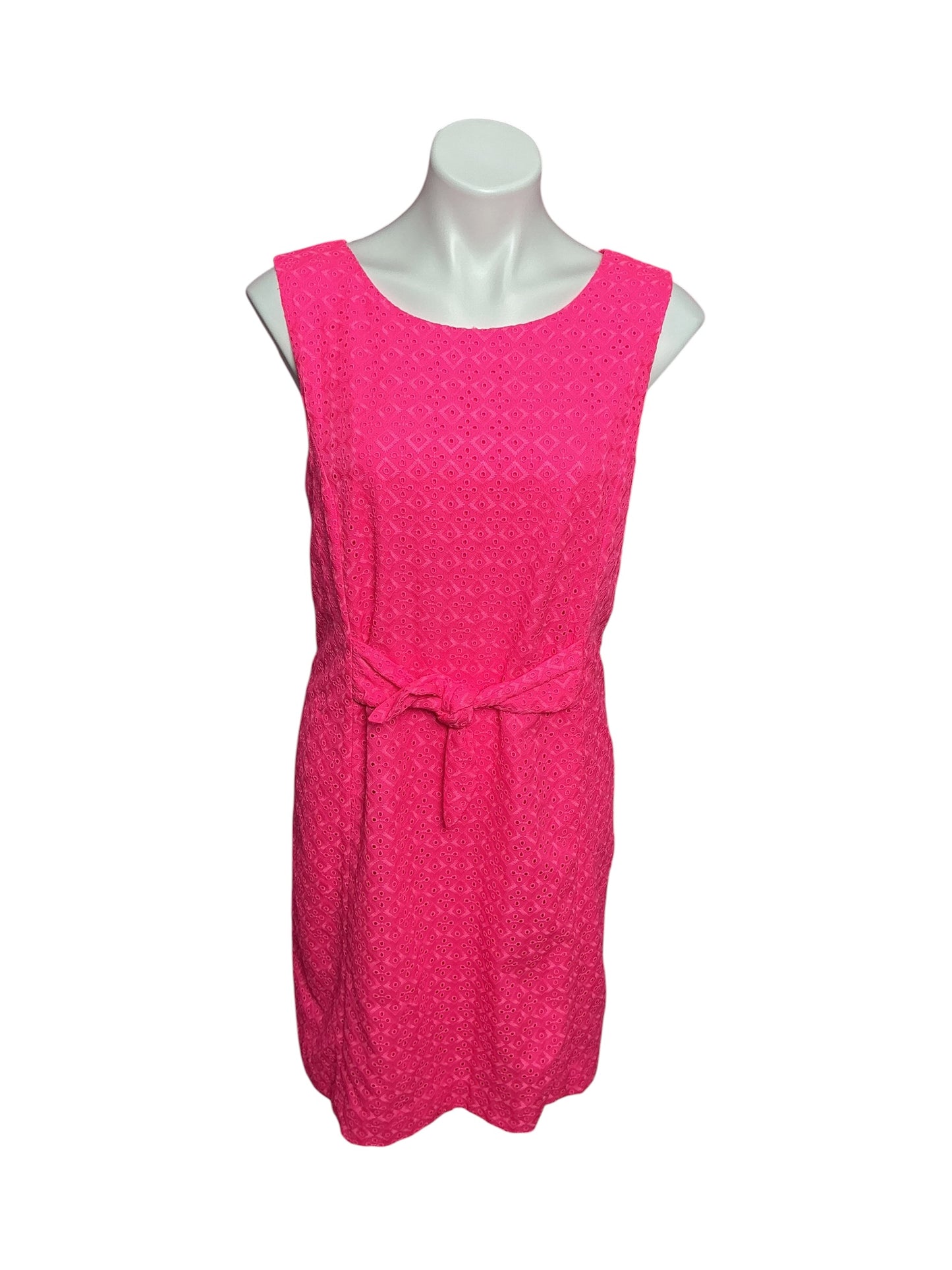 Lilly Pulitzer NWT Clarise Shift Pink Isle Ditsy Diamond Poly Eyelet - Size 12