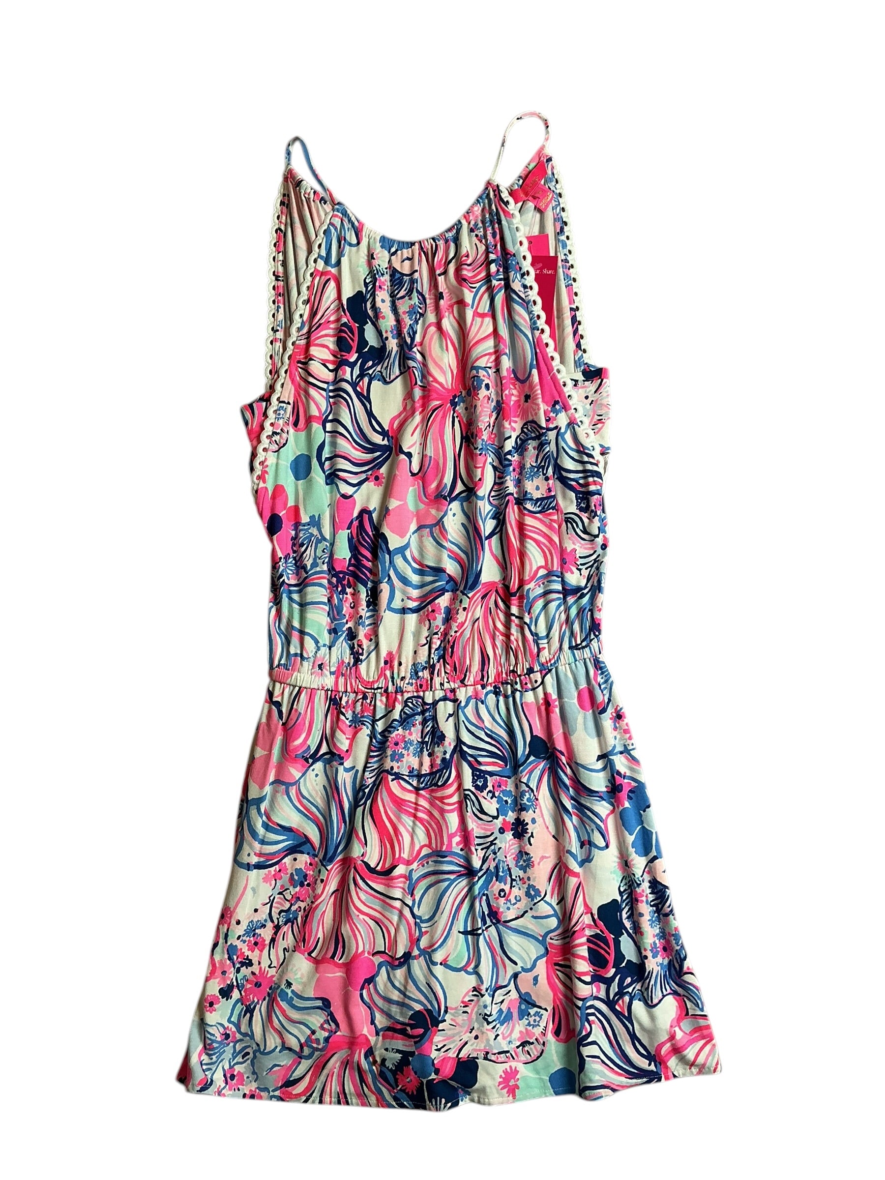 Lilly Pulitzer NWT Gianni Skort Romper Prosecco Pink Make A Splash - Size XS