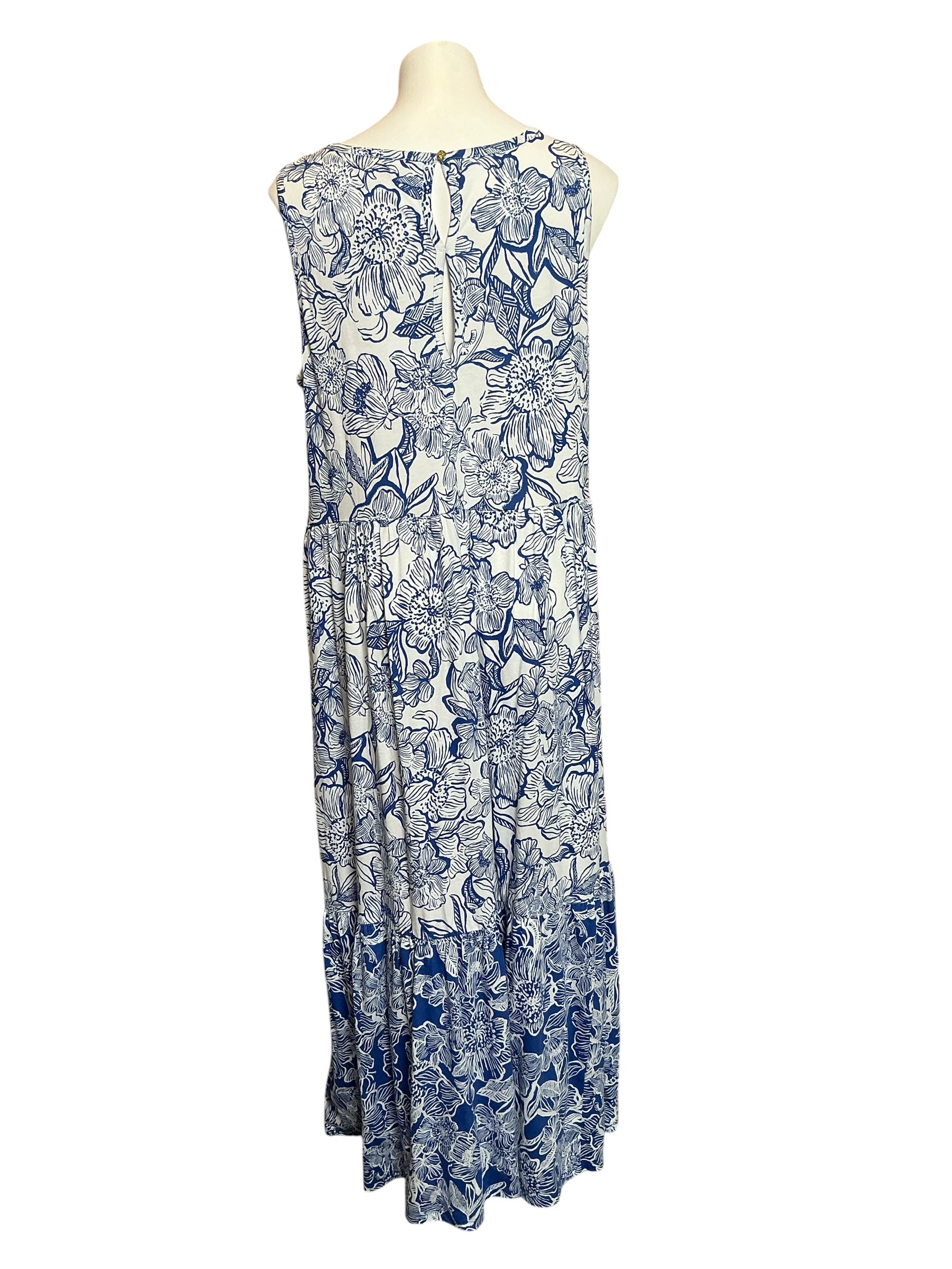 Lilly Pulitzer NWT Hayleigh Midi Dress Starlight Navy Unforgettable - Size XL