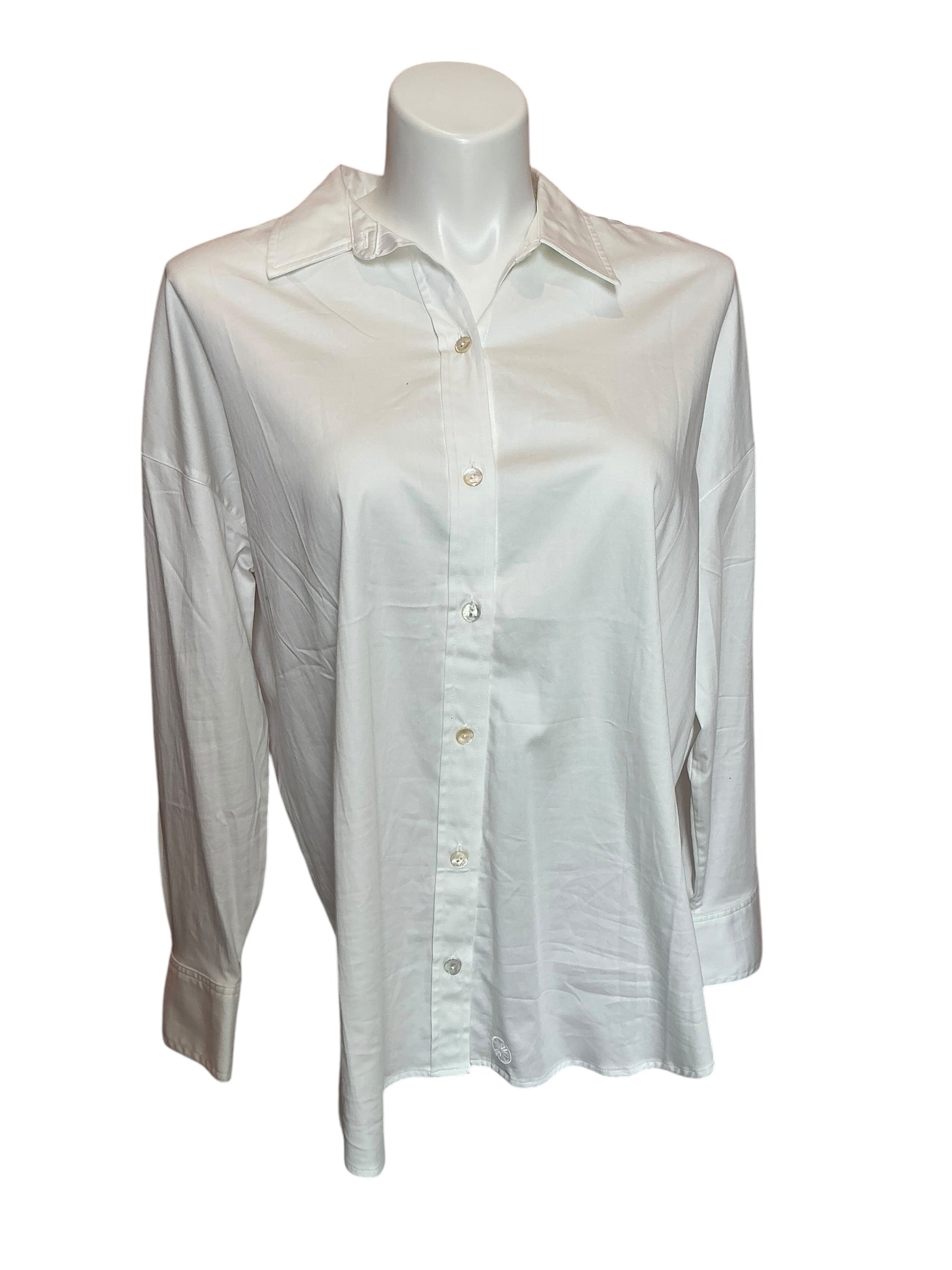 Lilly Pulitzer NWT Stevey Relaxed Button Up Resort White - XL