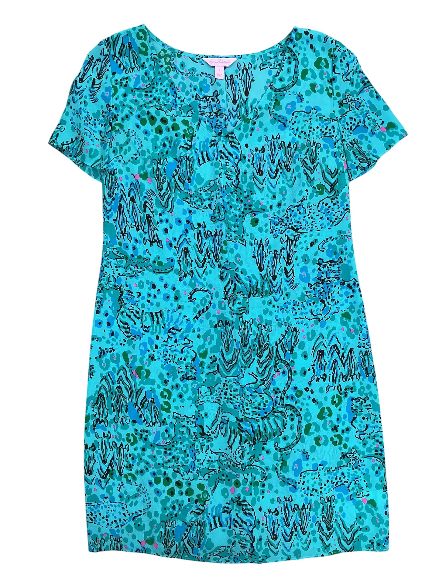 Lilly Pulitzer Vintage Vault Mila Shift Dress Royal Zoo - Size S