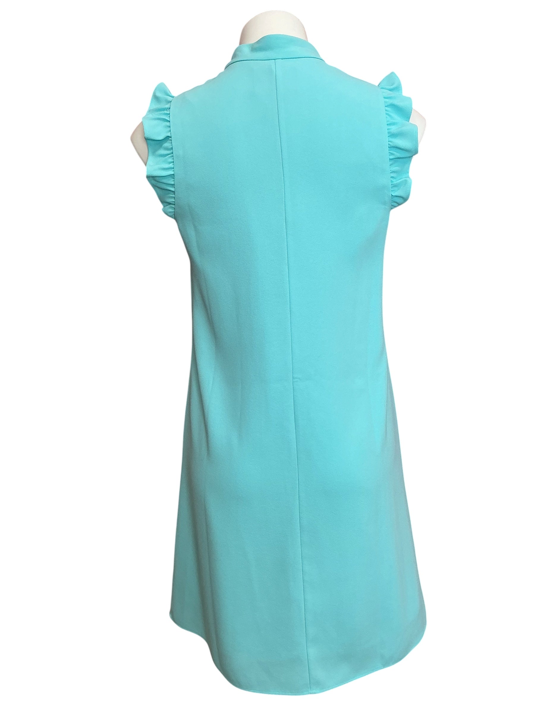 Lilly Pulitzer Adalee Shift Dress Solid Blue Ibiza - Size 4