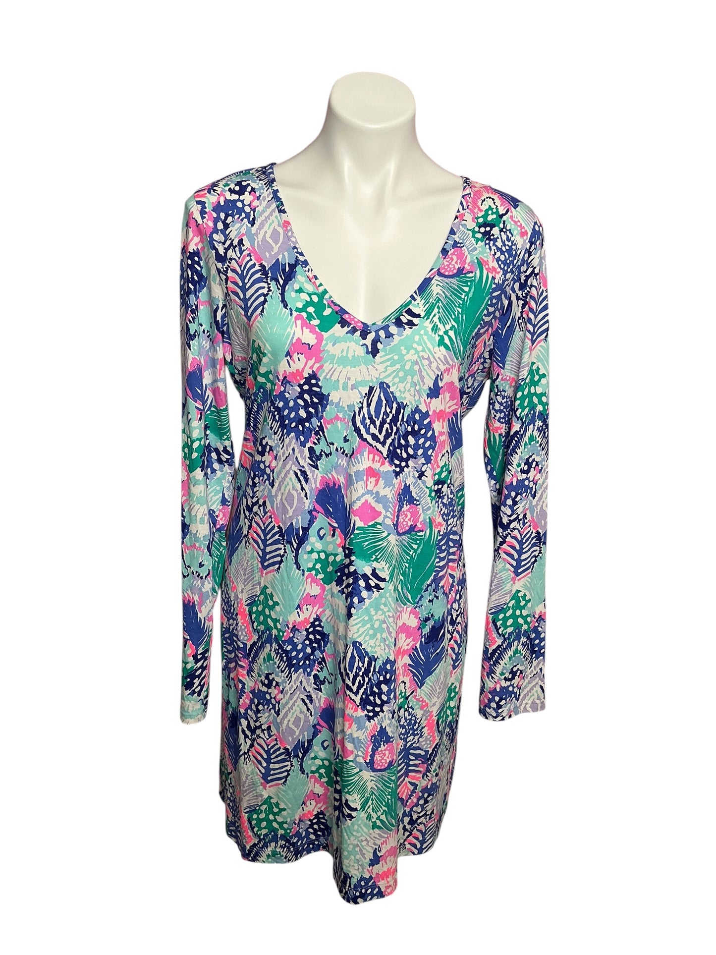 Lilly Pulitzer Beacon Dress Multi Quill Out Reduced- Size L