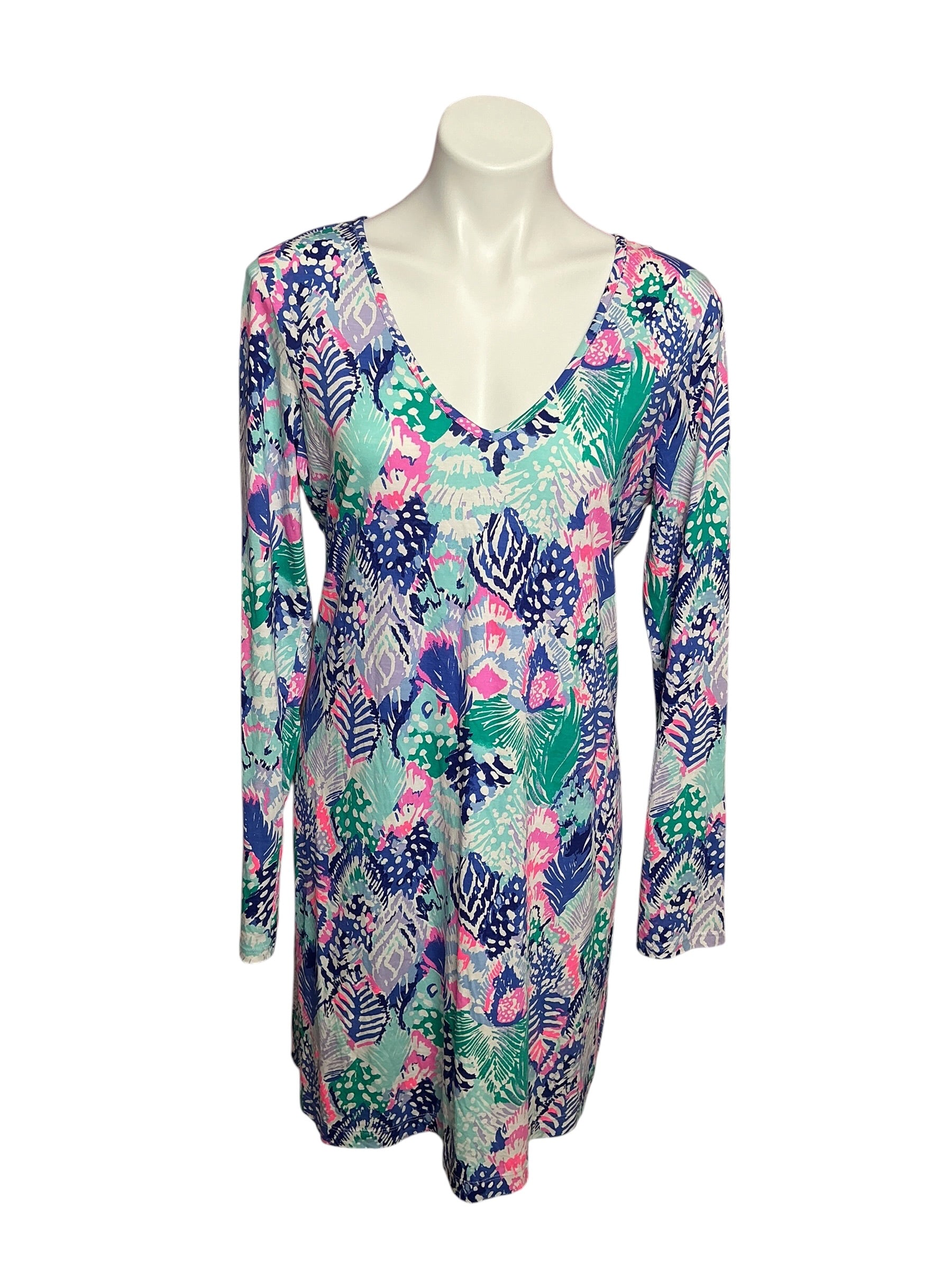 Lilly Pulitzer Beacon Dress Multi Quill Out Reduced- Size L