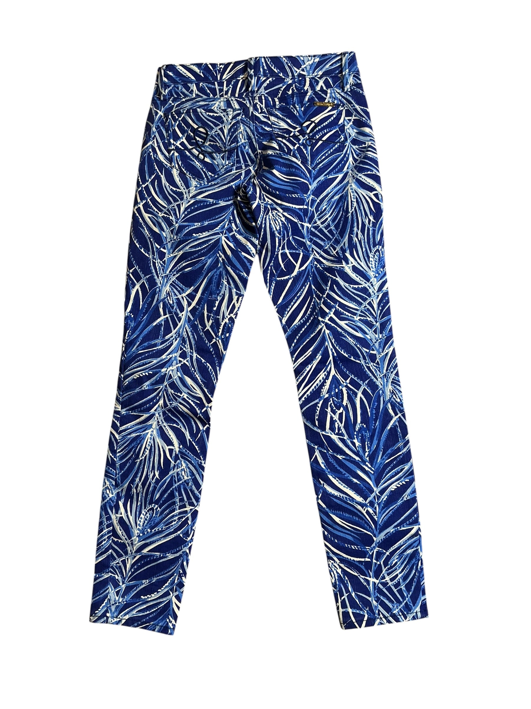 Lilly Pulitzer NWT South Ocean Skinny Crop - Twilight Blue Early Riser - Size 0