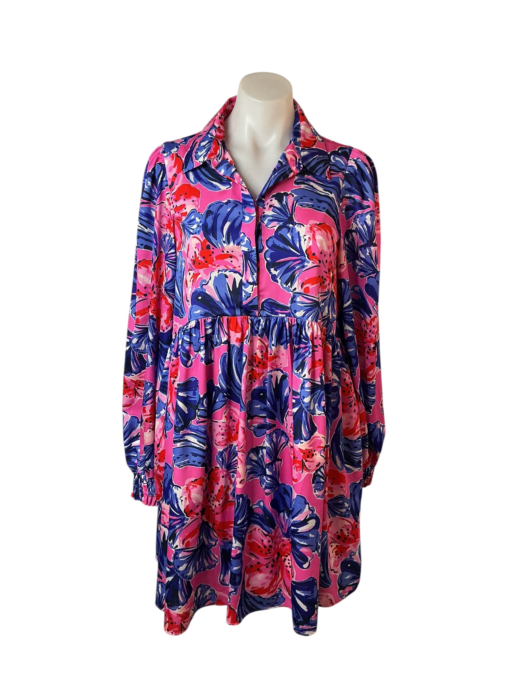 Lilly Pulitzer Arlie Dress Plumeria Pink In A Holidaze - Size S
