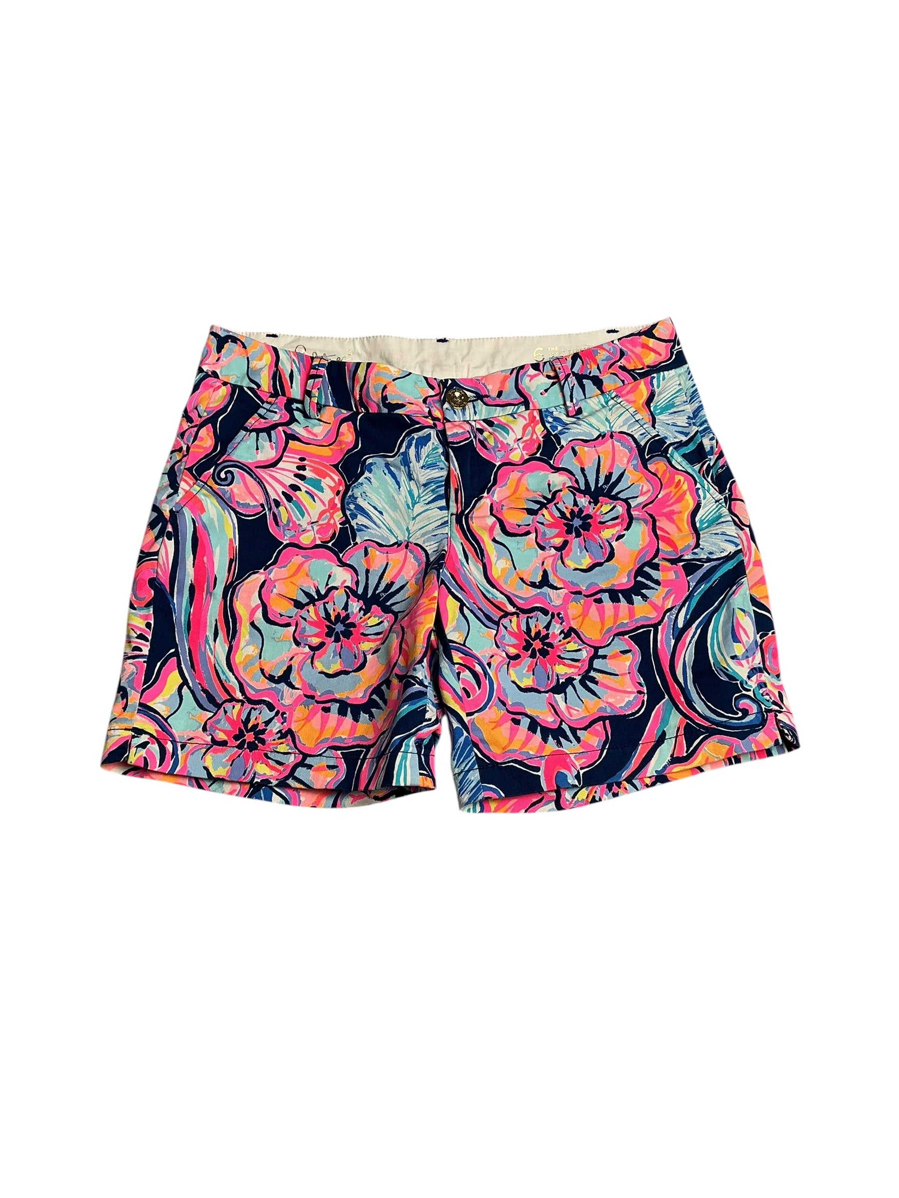 Lilly Pulitzer- Callahan Short Aegean Navy The Vias Size 6