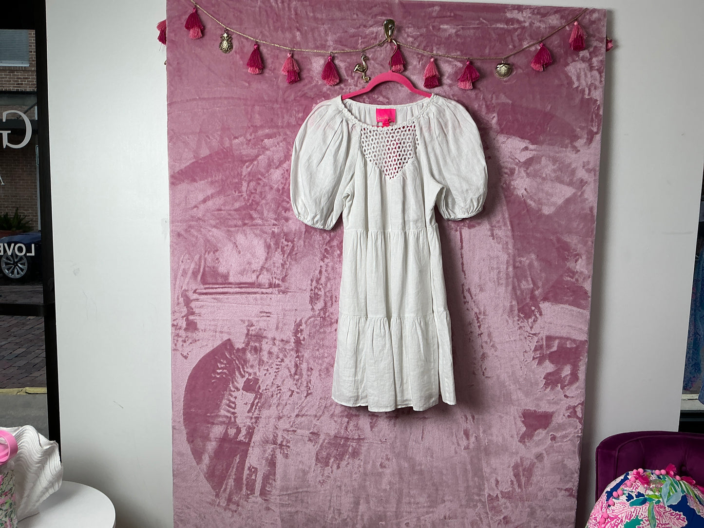 Lilly Pulitzer NWT Charlet Short Sleeve L Resort White - Size 2