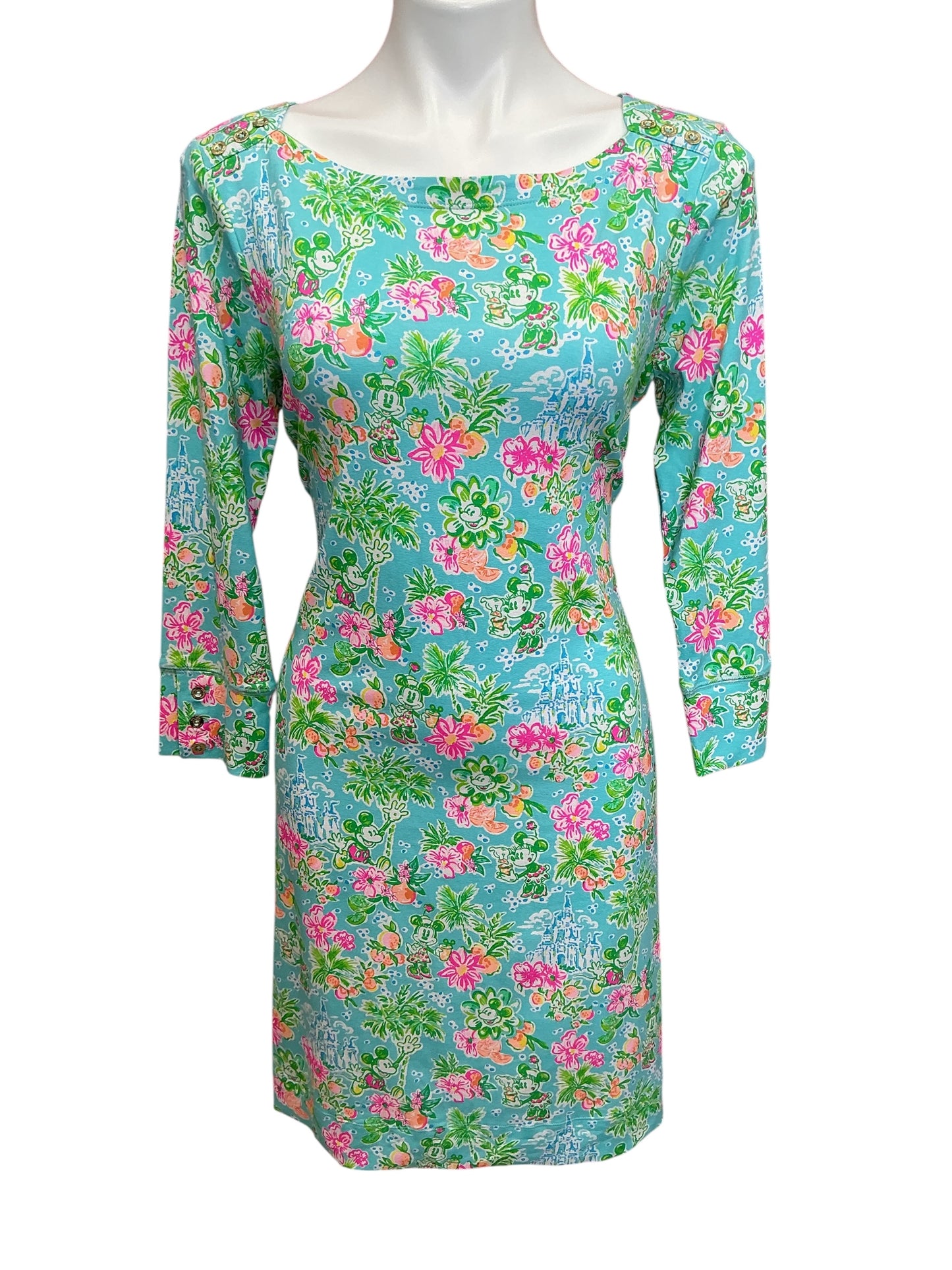 Lilly Pulitzer X Disney NWT Sophie Dress Blue Ibiza Lilly Loves Disney - Size L