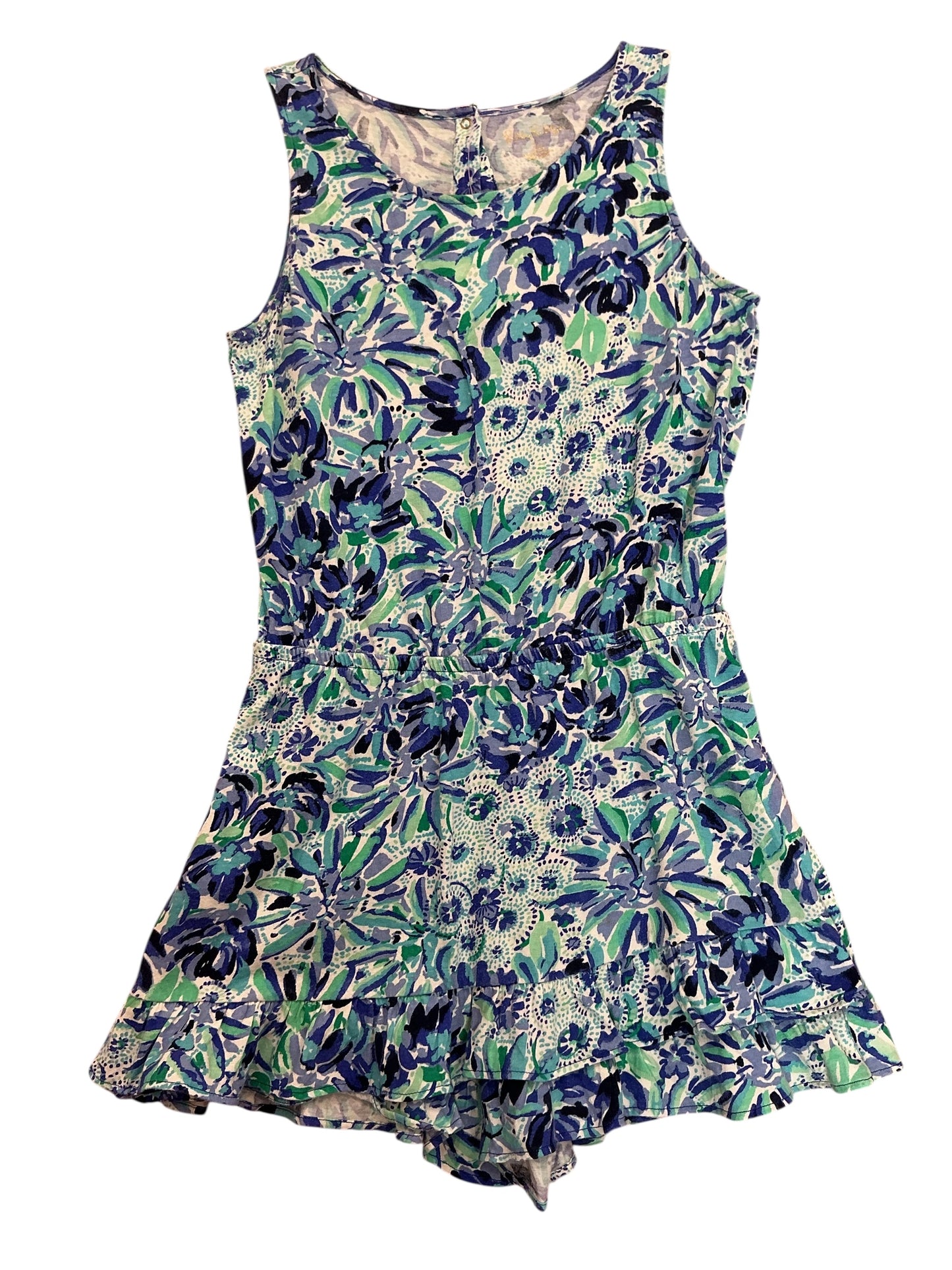 Lilly Pulitzer Girls Venecia Romper High Maintenance - Size XL 12-14