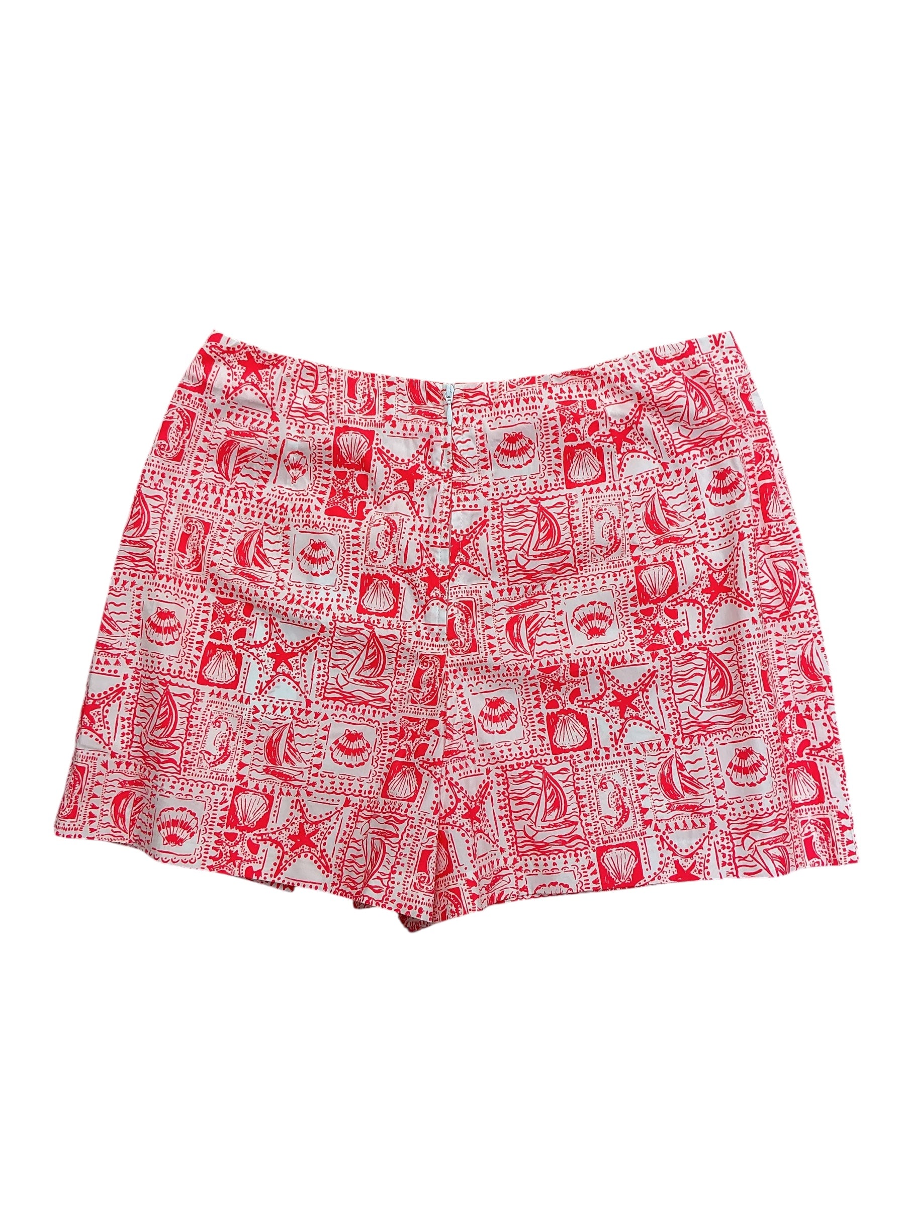 Lilly Pulitzer NWT Alicent Mini Skort Mizner Red Seaside Harbor - Size 10