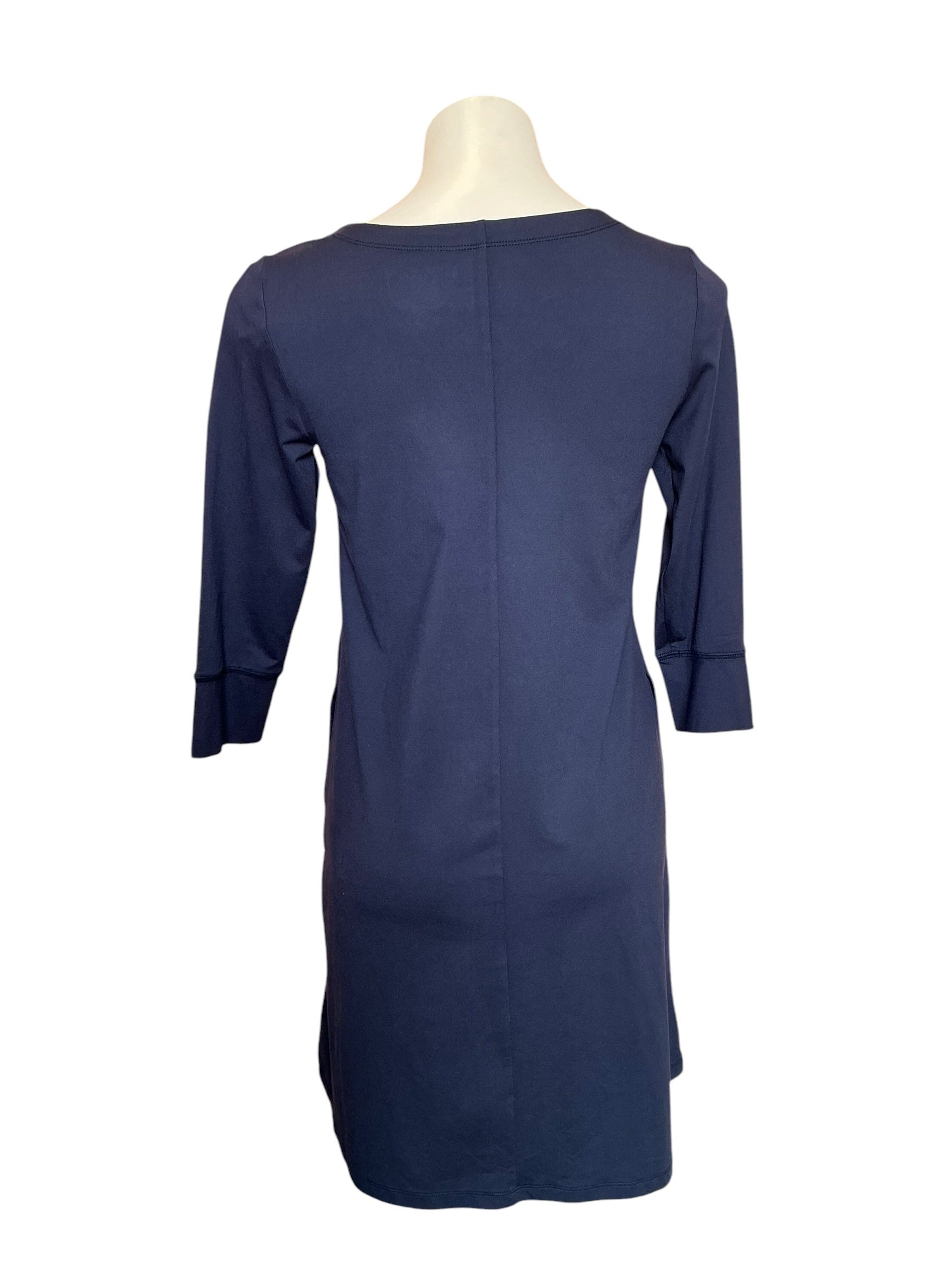 Lilly Pulitzer NWT Solia Downtime Jersey UPF 50+ Dress True Navy - Size S