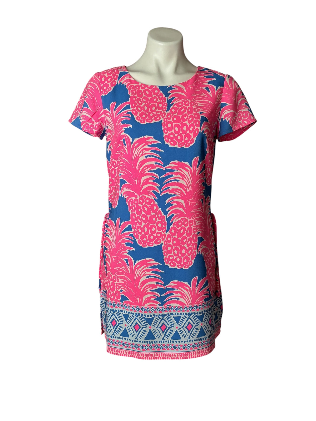 Lilly Pulitzer Blanca Stretch Romper Blue Haven Little Flamenco - Size 6