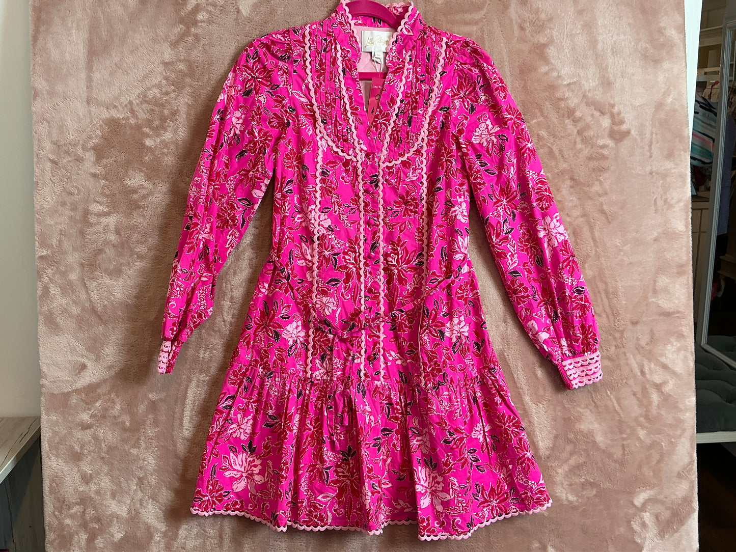 Lilly Pulitzer NWT - Arletta Dress - Passion Fruit Pink Giraffic Park - Size 00