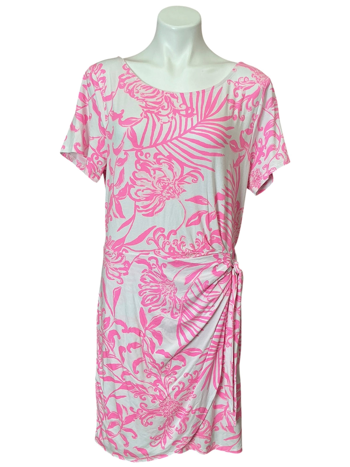Lilly Pulitzer NWT Blaise Short Sleeve Romper Rousseau Pink Glisten In The Sun - Size XL