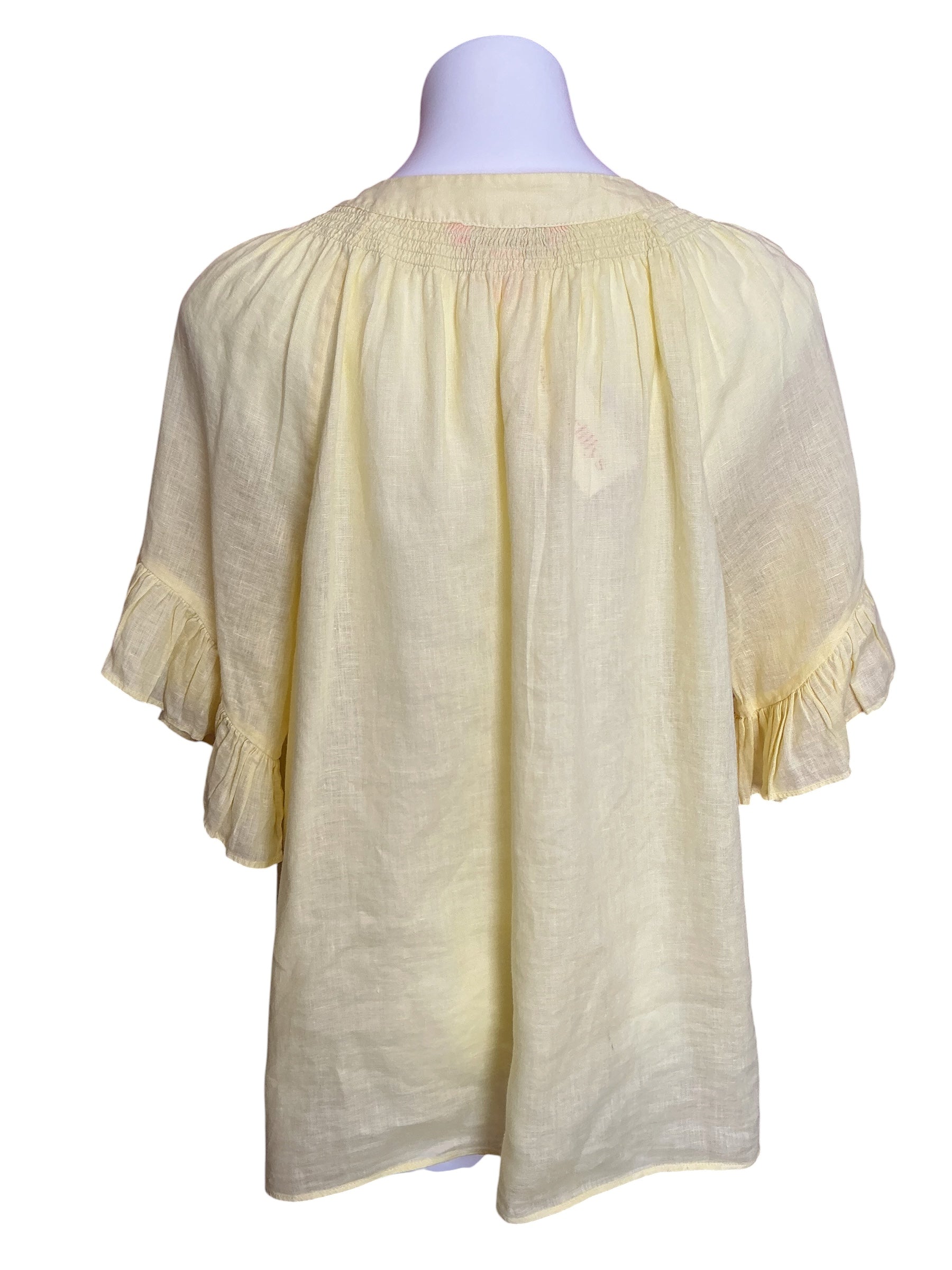Lilly Pulitzer Tayla Short Sleeve Top Crème Fraiche - Size XL