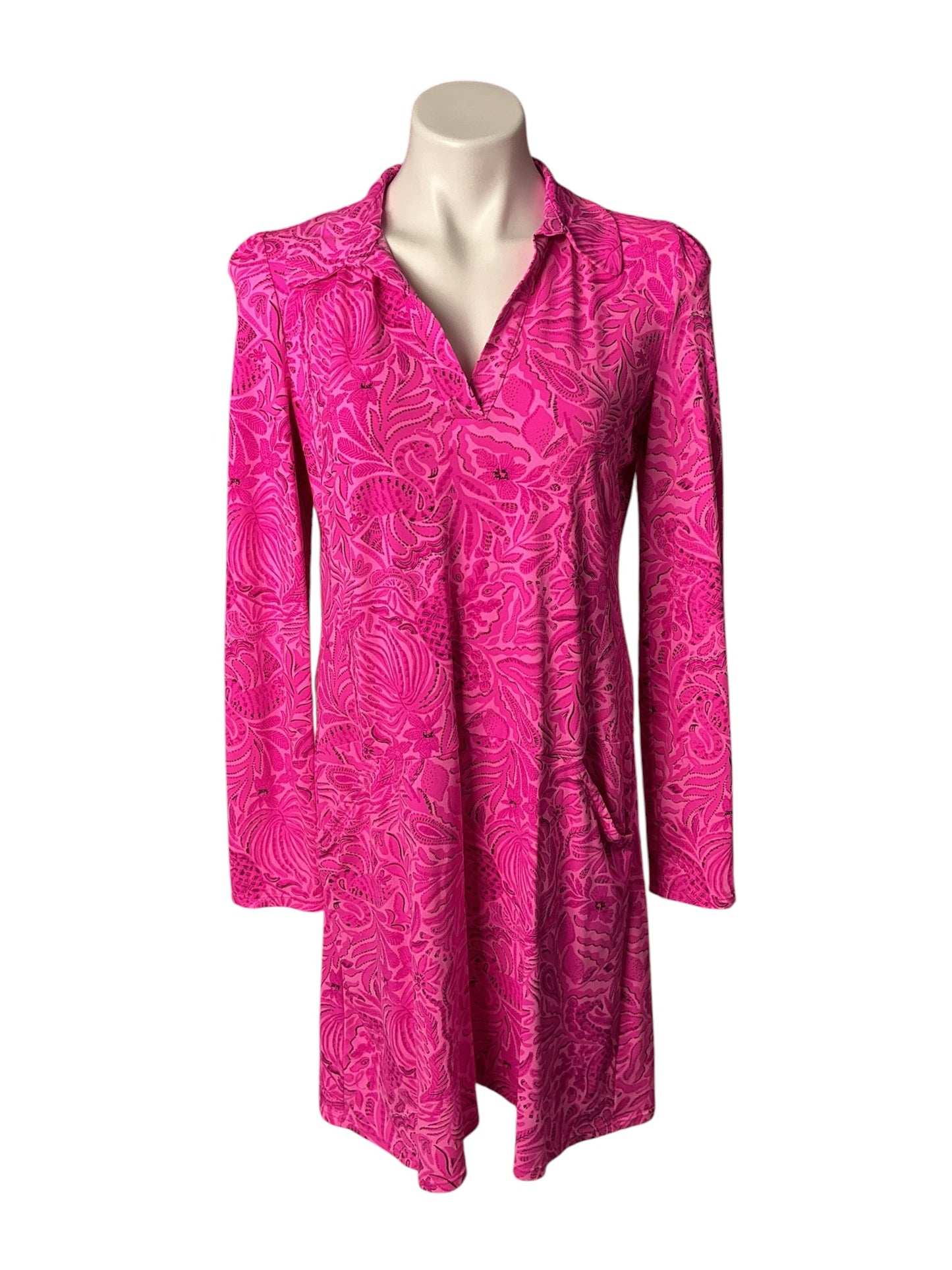 Lilly Pulitzer Brickell Dress Luxletic Collection Pinkie Promises - Size M