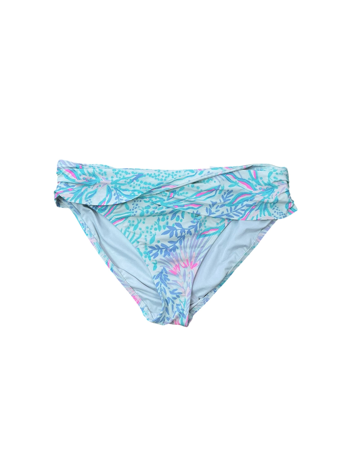 Lilly Pulitzer Lagoon Sarong Hipster Bikini Bottom Via Del Mar - Size 14
