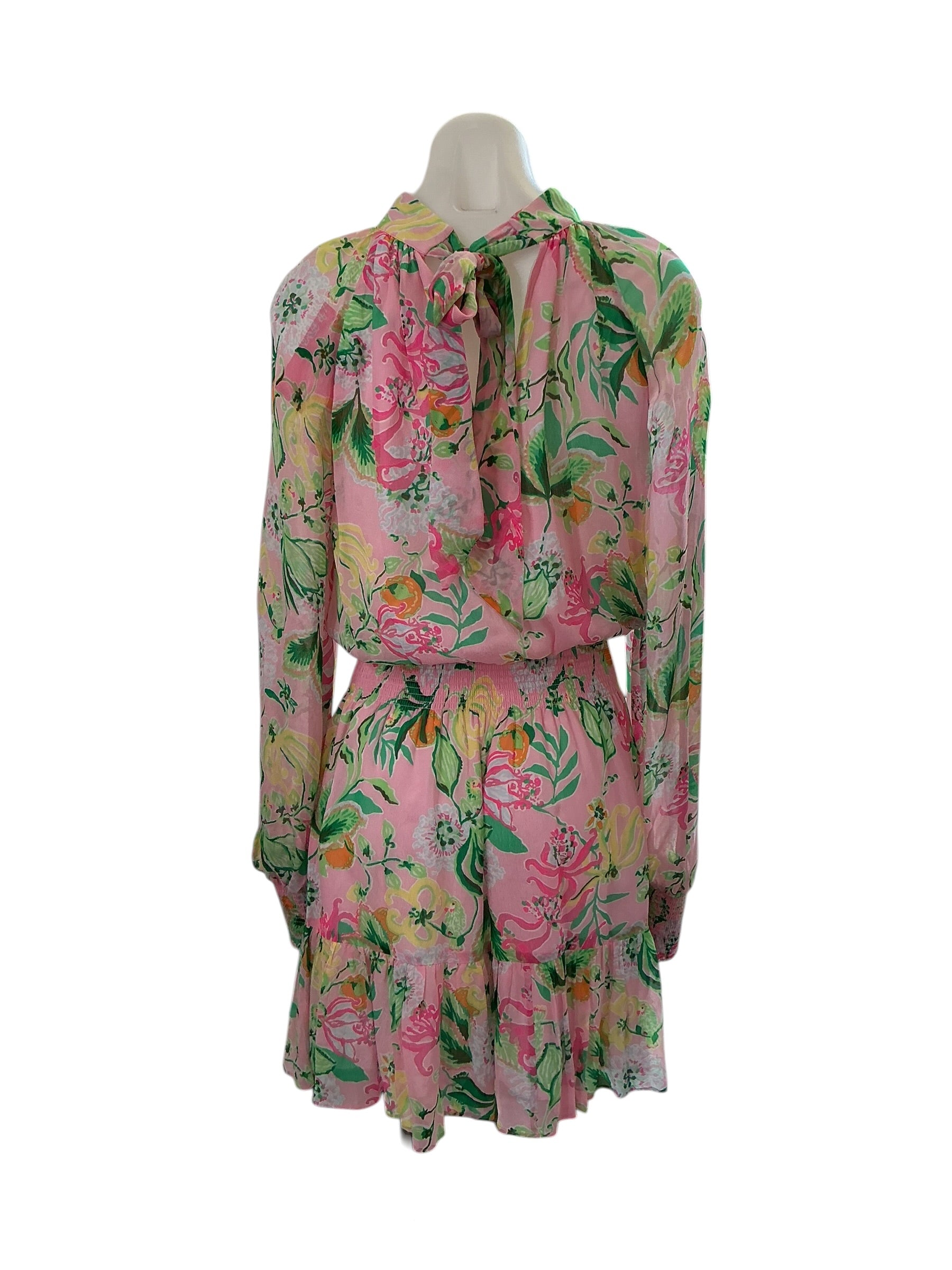 Lilly Pulitzer NWT Ellielynn Long Sleeve Dress - Multi Via Amore Spritzer - Size 4