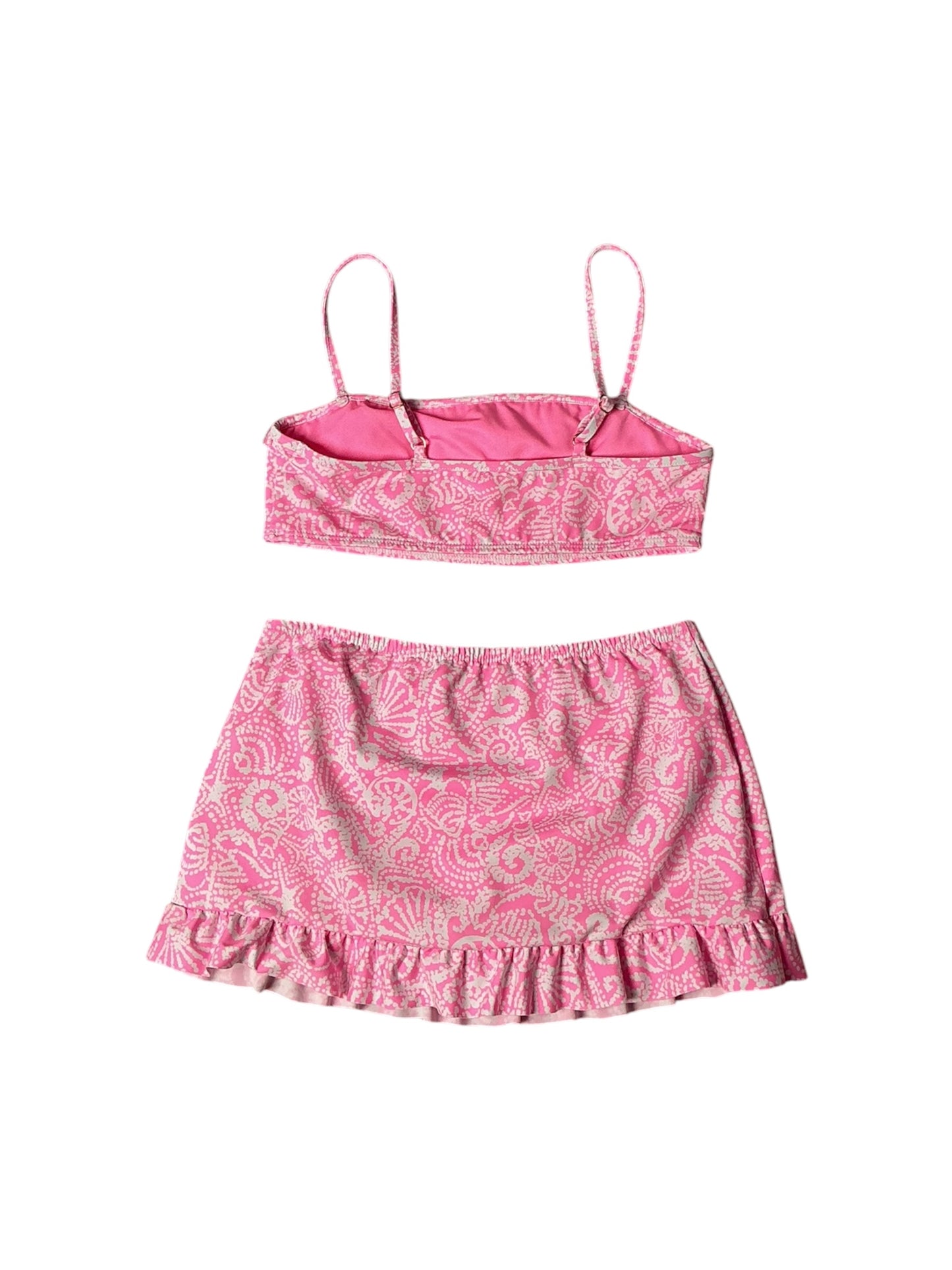 Lilly Pulitzer Kids Topher Bikini Set Rousseau Pink / Tidepool Treasures - Size 8