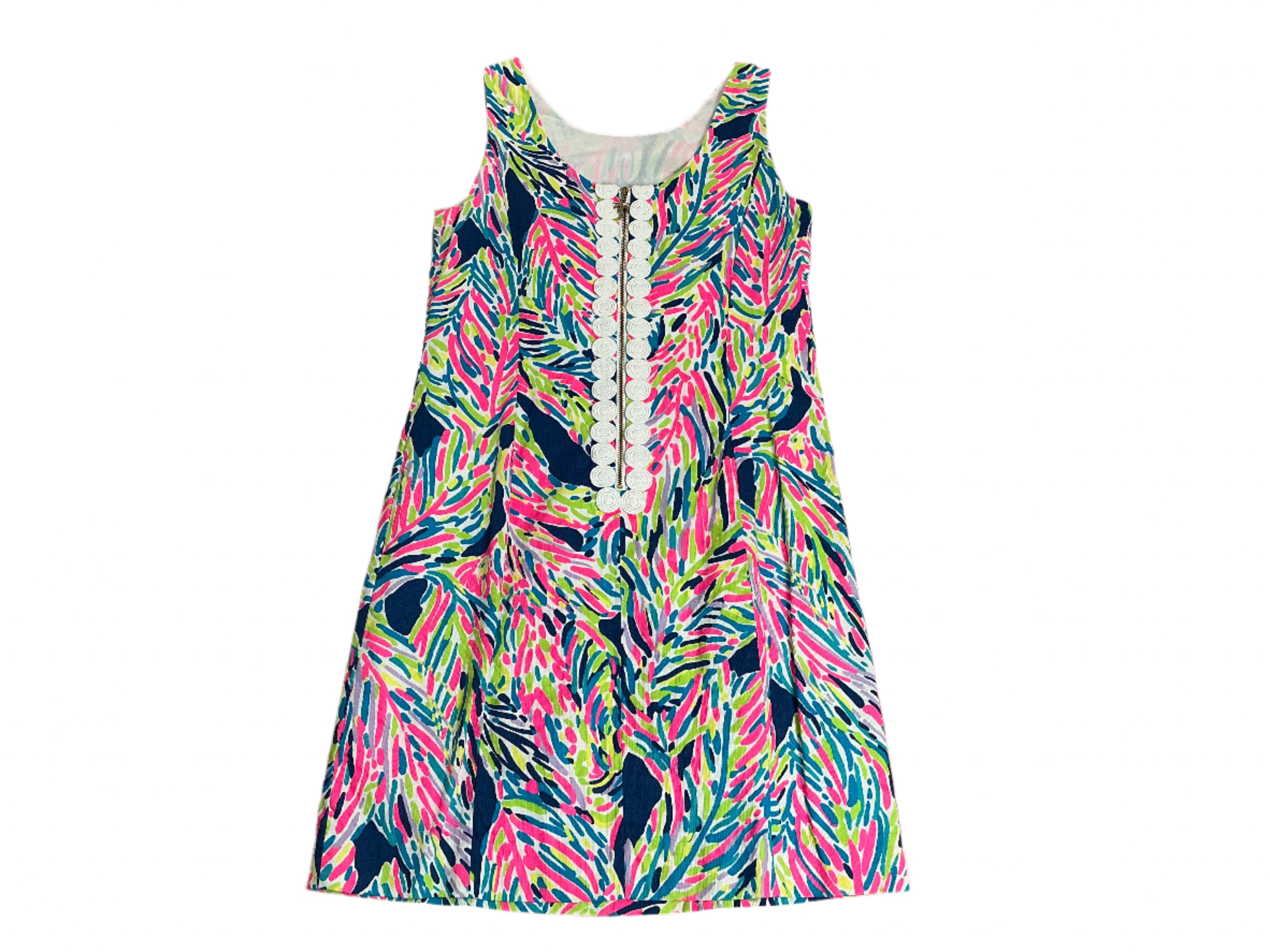 Lilly Pulitzer Cathy Dress - Indigo Palm Reader - Size 2