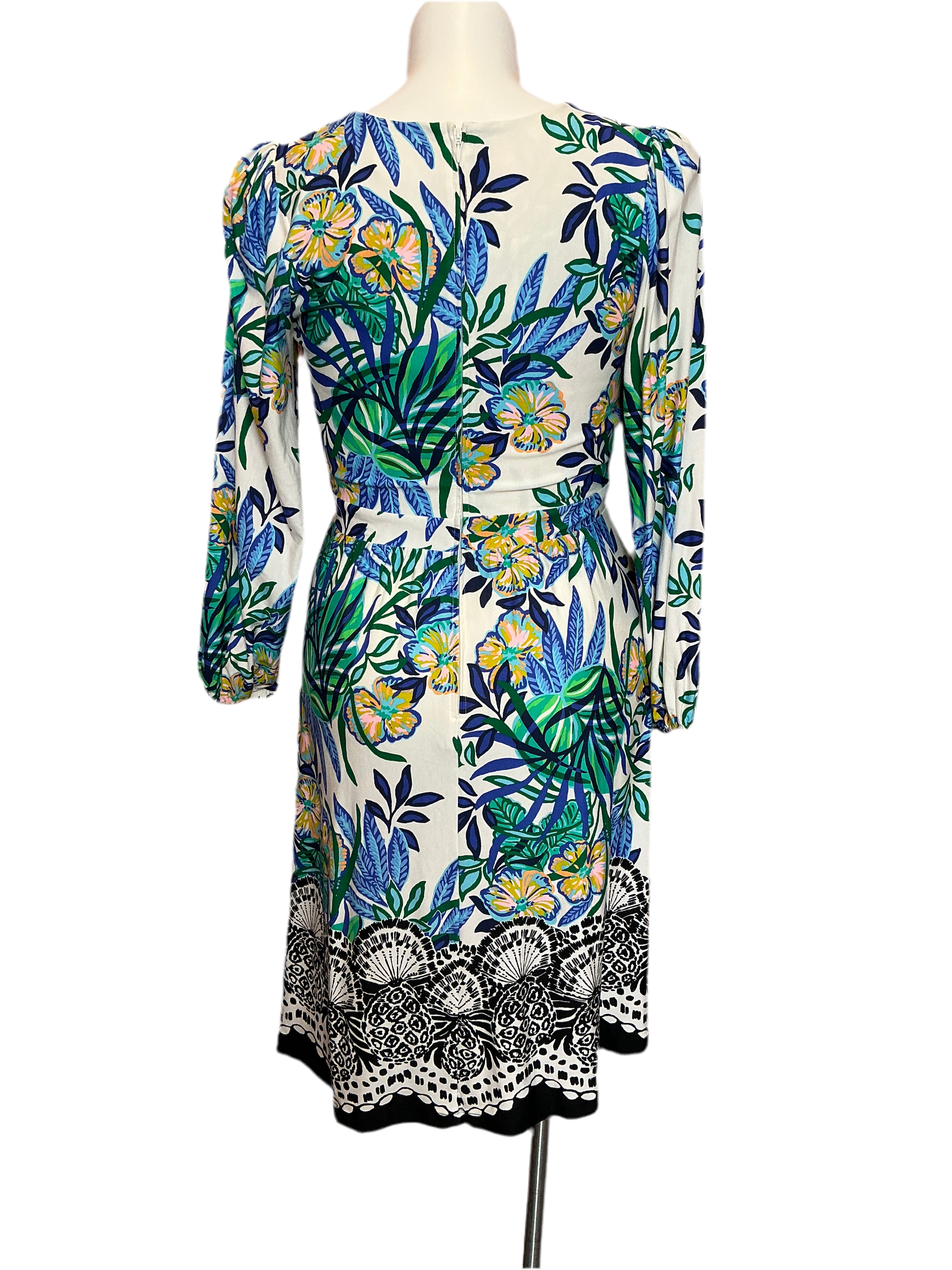 Lilly Pulitzer NWT Wexlee 3/4 Sleeve Dress - Multi Golden Hour Glam Engineered - Size 12