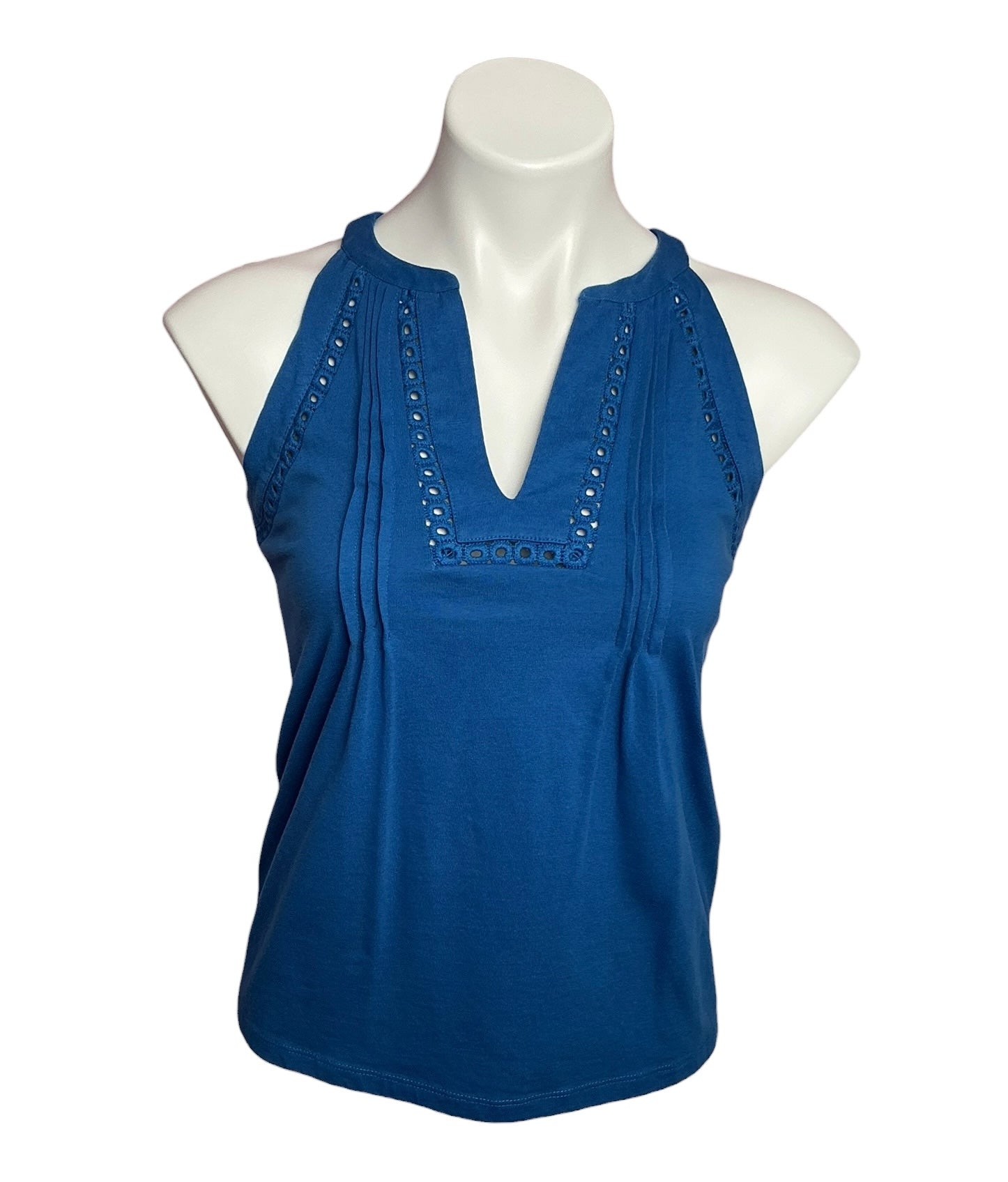 Lilly Pulitzer Isaac Knit Top Barton Blue - Size XXS